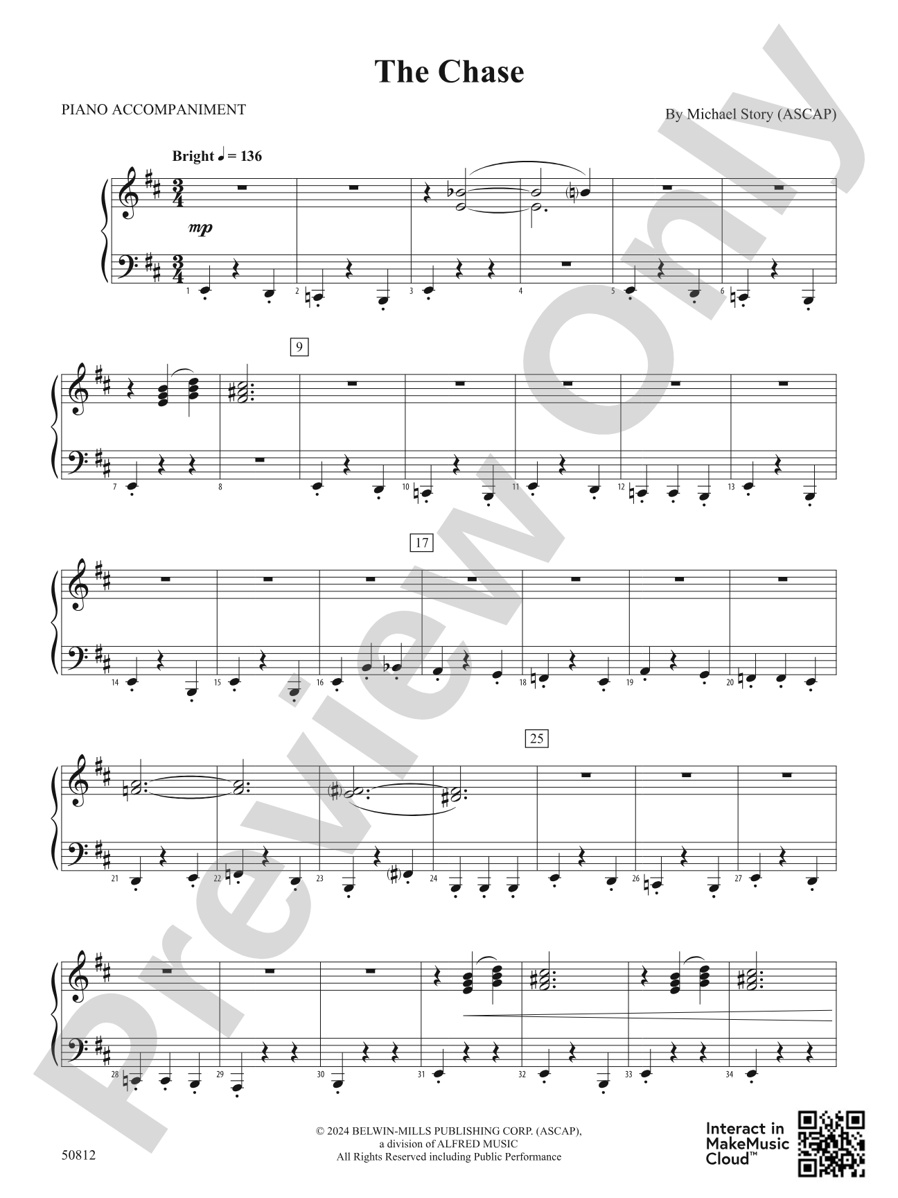 The Chase: Piano Accompaniment