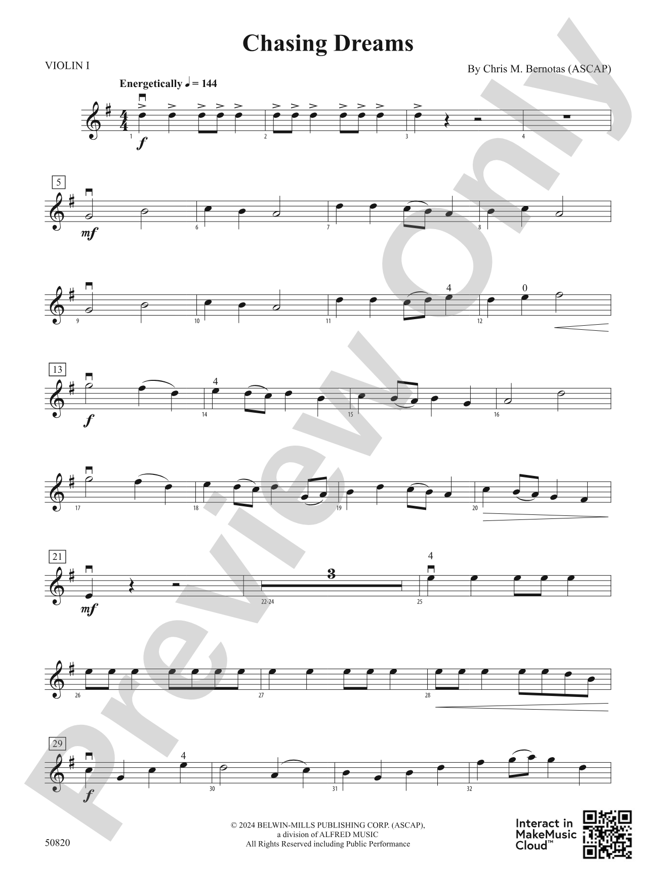 Chasing Dreams: 1st Violin