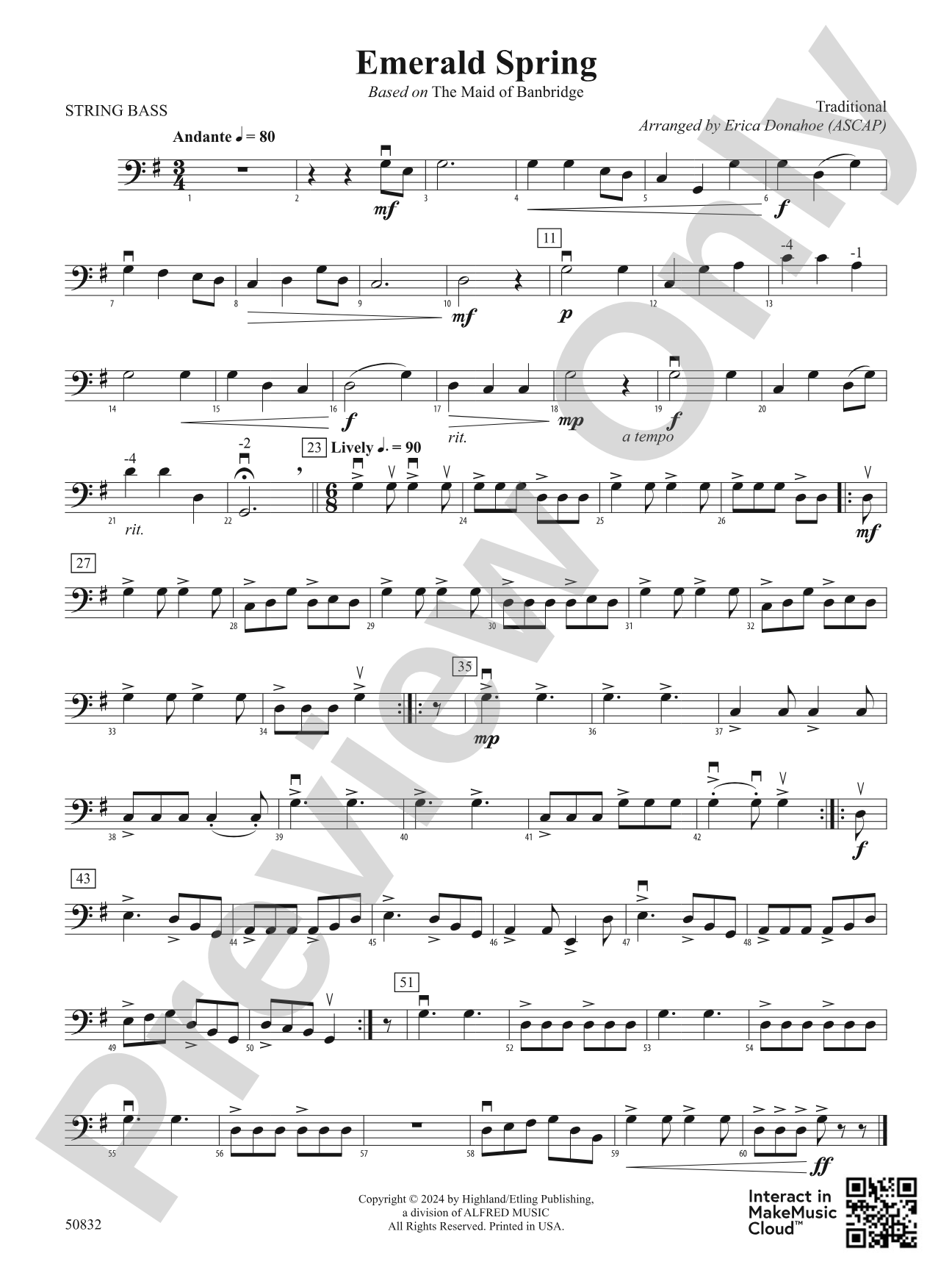 Emerald Spring: String Bass