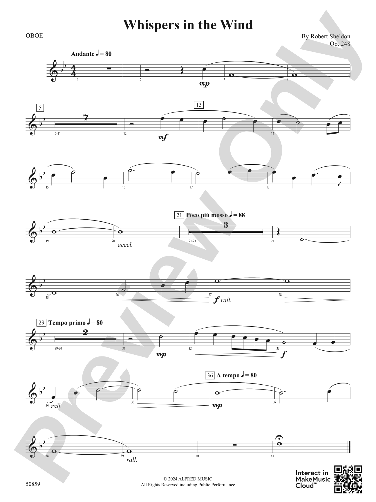 Whispers in the Wind: Oboe