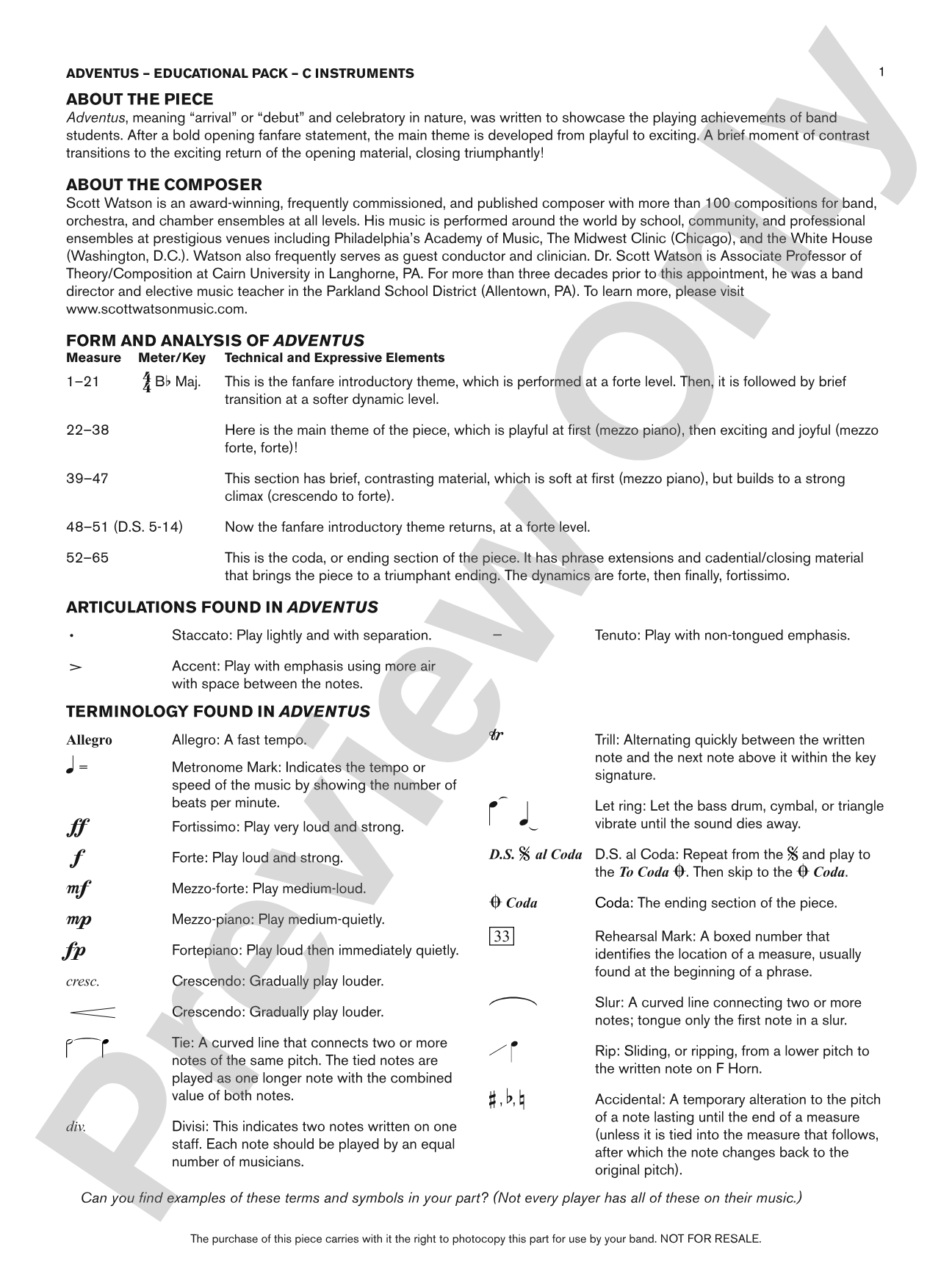 Adventus: C Educational Pack