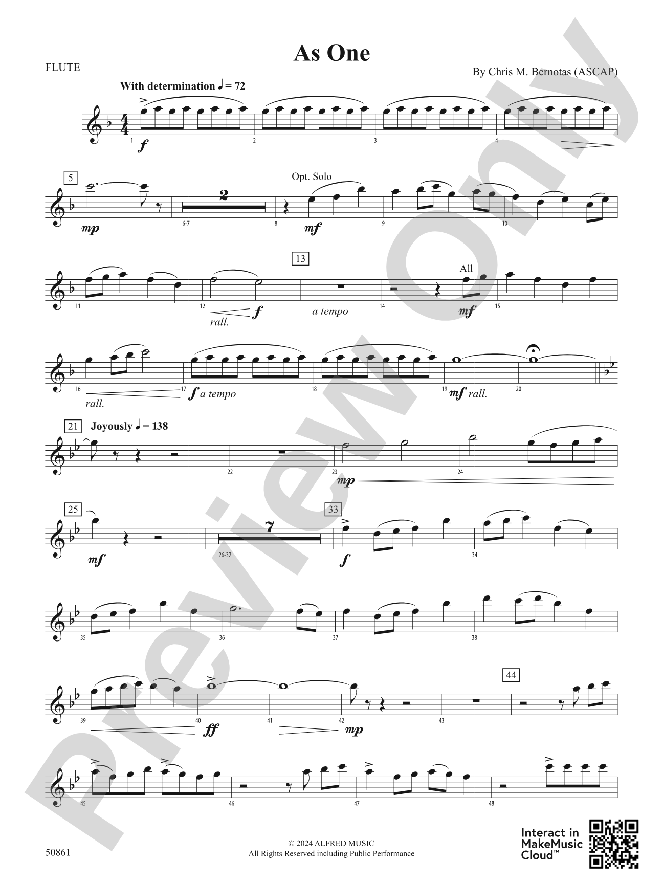As One: Flute
