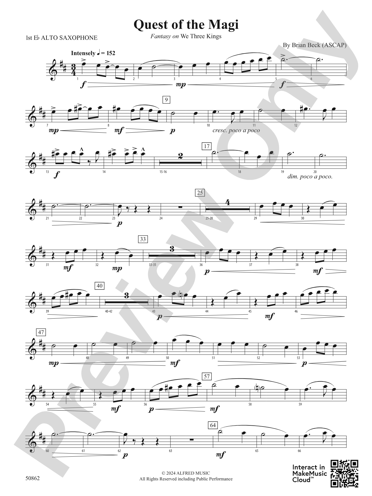 Quest of the Magi: E-flat Alto Saxophone