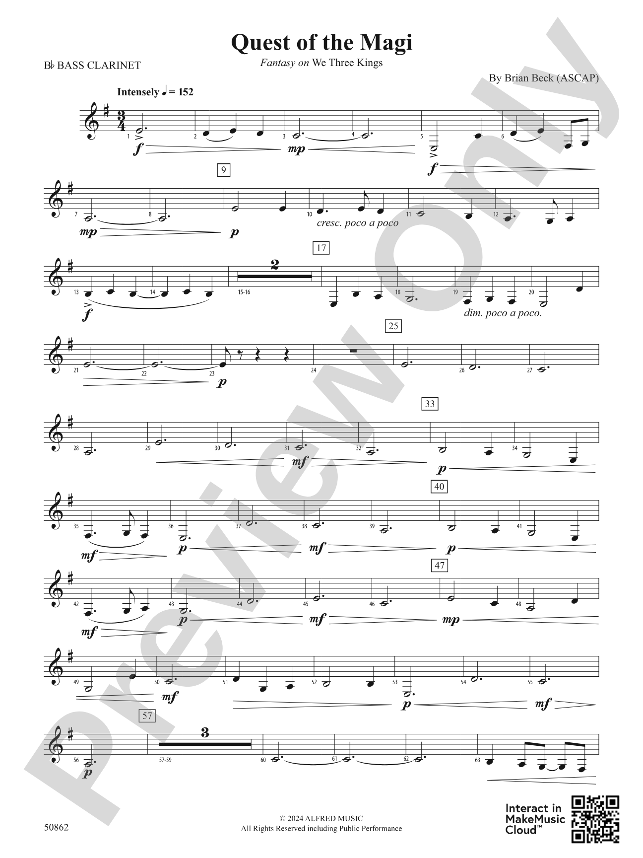 Quest of the Magi: B-flat Bass Clarinet