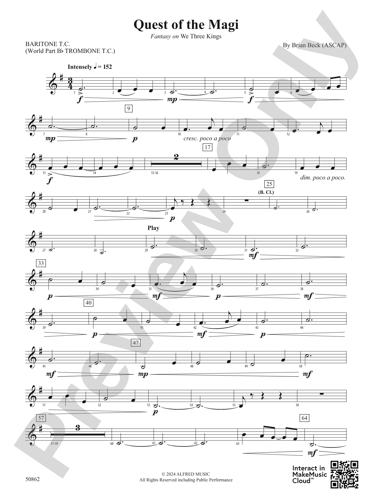 Quest of the Magi: Baritone T.C.