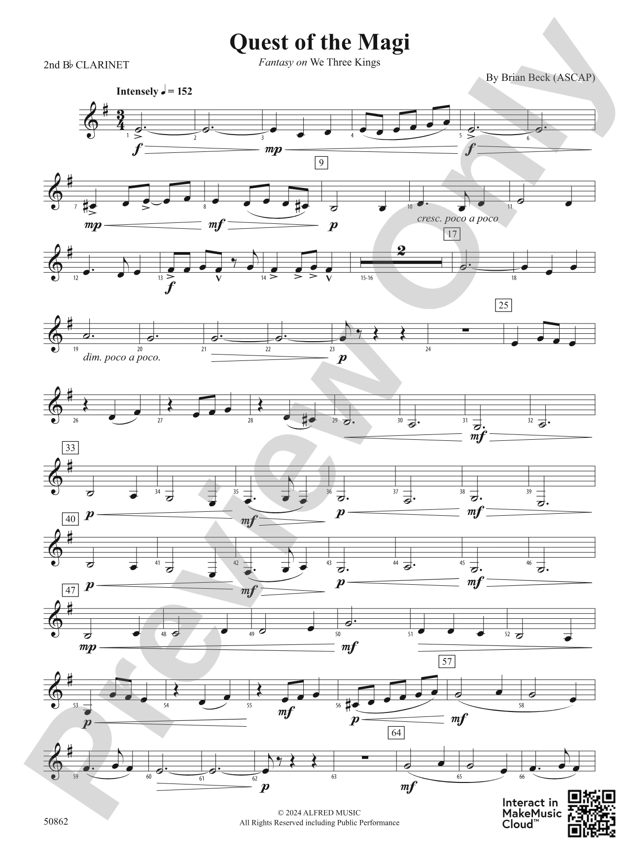 Quest of the Magi: 2nd B-flat Clarinet