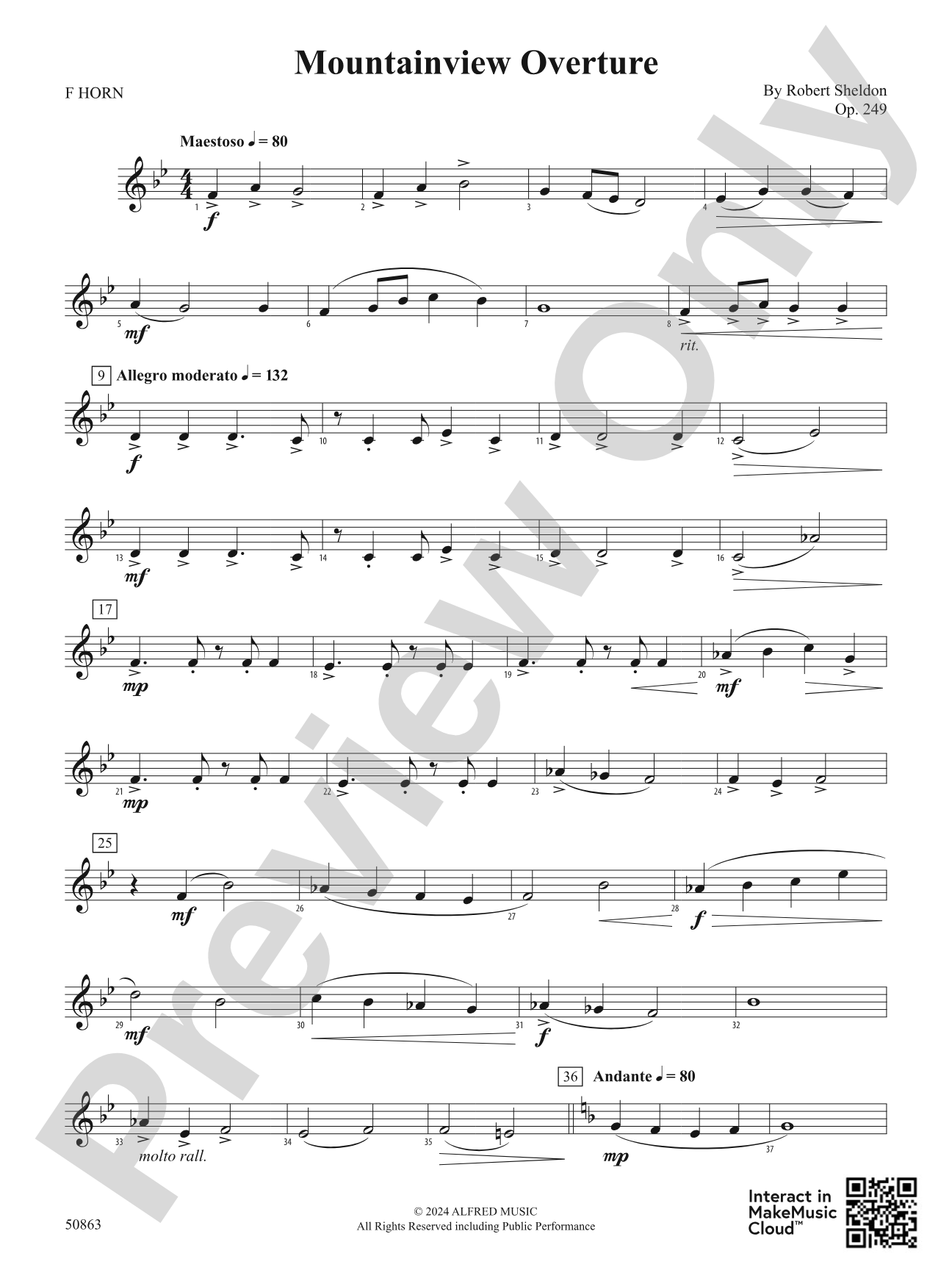 Mountainview Overture: 1st F Horn