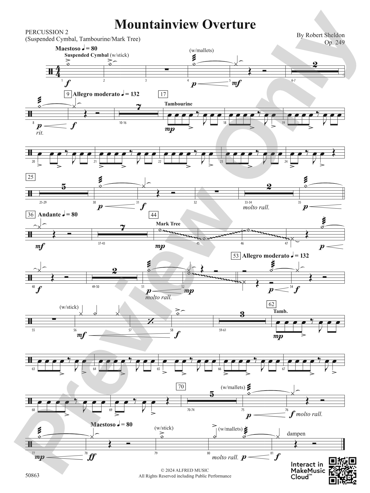 Mountainview Overture: 2nd Percussion