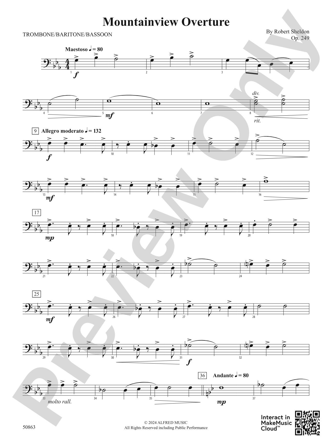 Mountainview Overture: 1st Trombone
