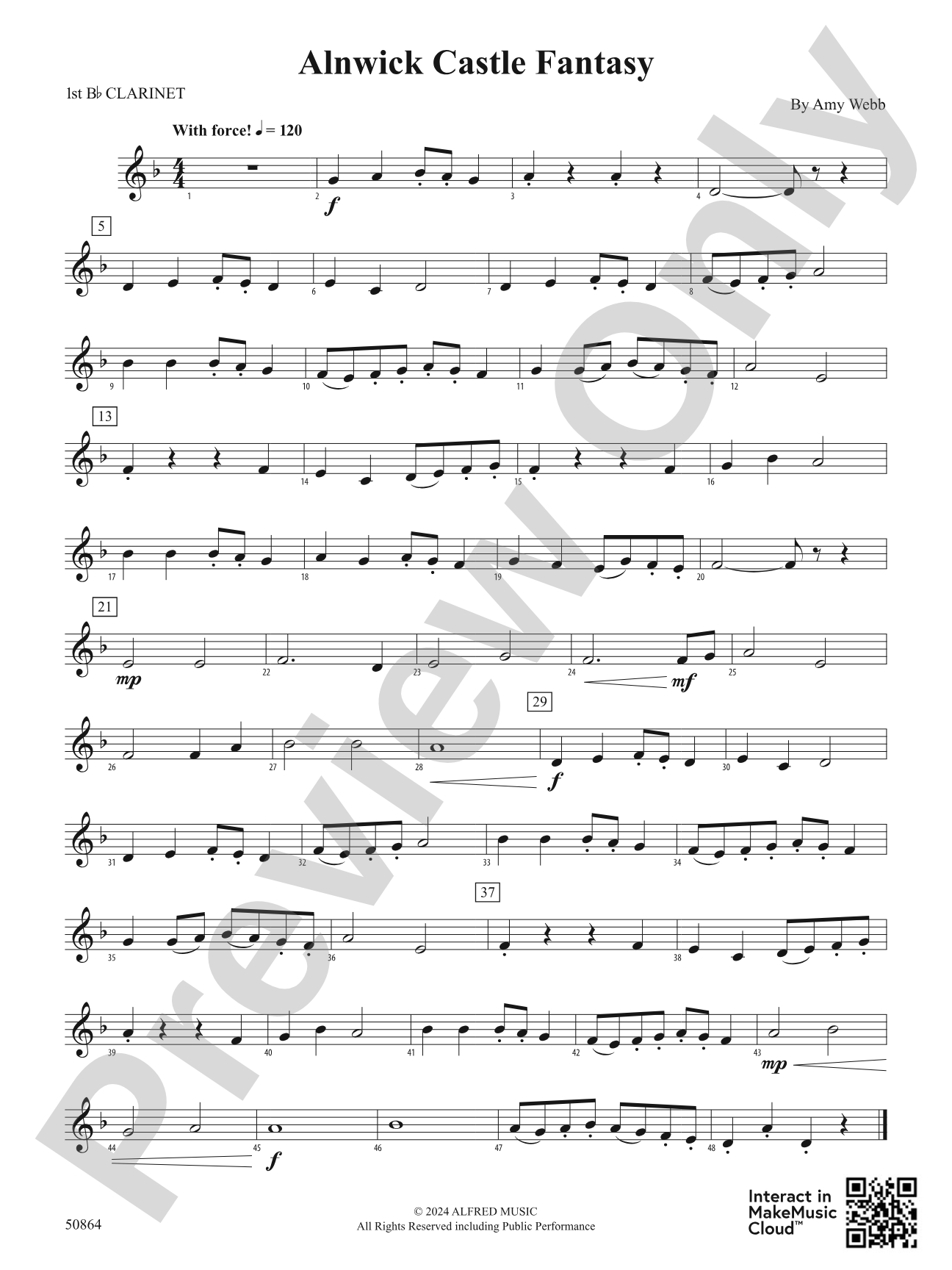 Alnwick Castle Fantasy: 1st B-flat Clarinet