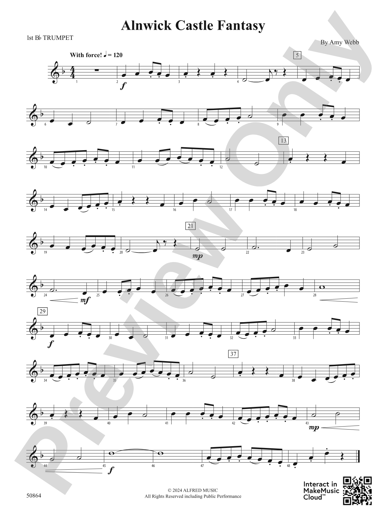 Alnwick Castle Fantasy: 1st B-flat Trumpet