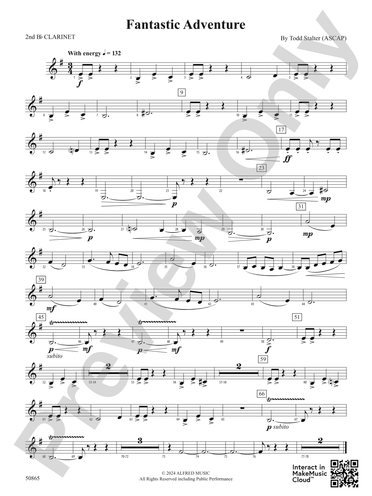 Fantastic Adventure: 2nd B-flat Clarinet