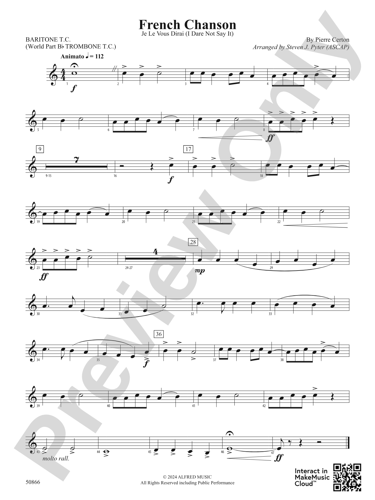 French Chanson: Baritone T.C.