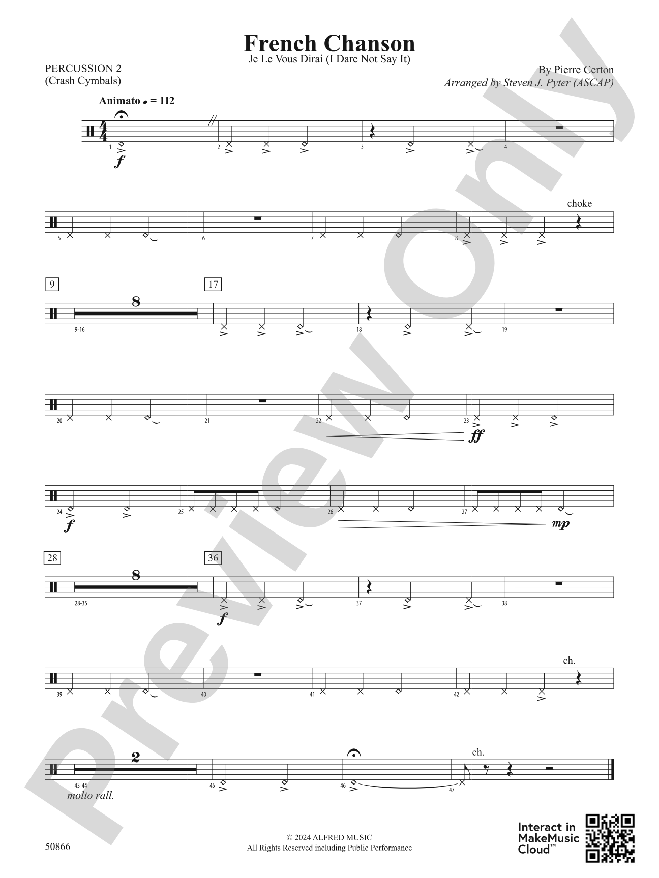 French Chanson: 2nd Percussion