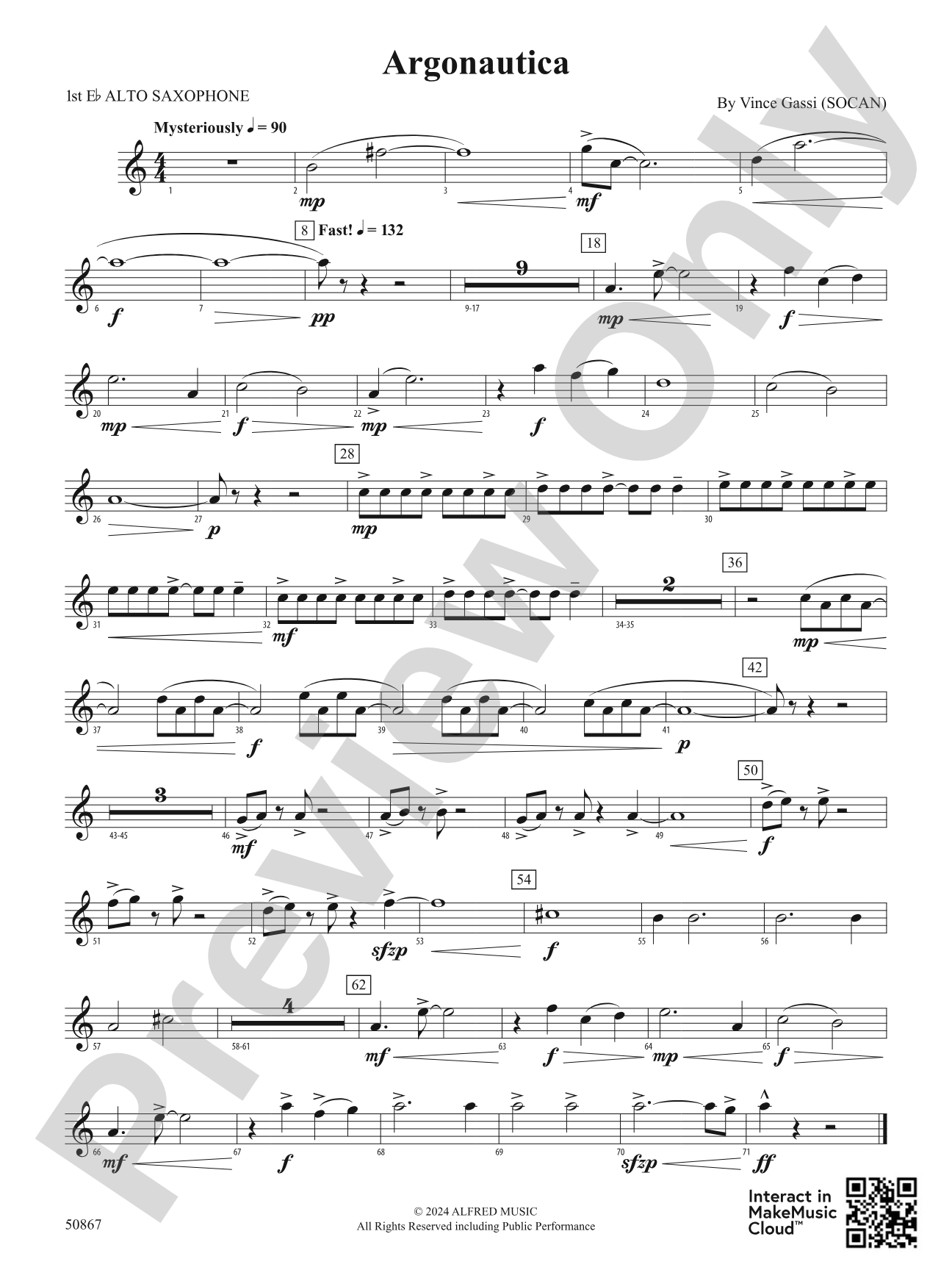 Argonautica: E-flat Alto Saxophone