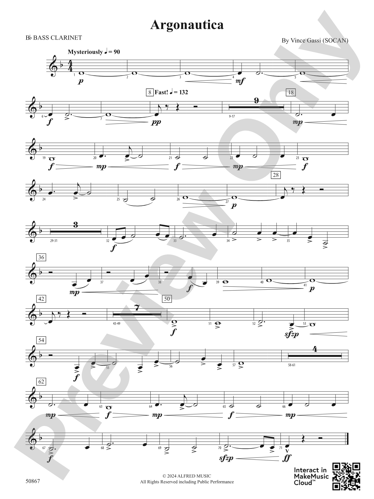 Argonautica: B-flat Bass Clarinet