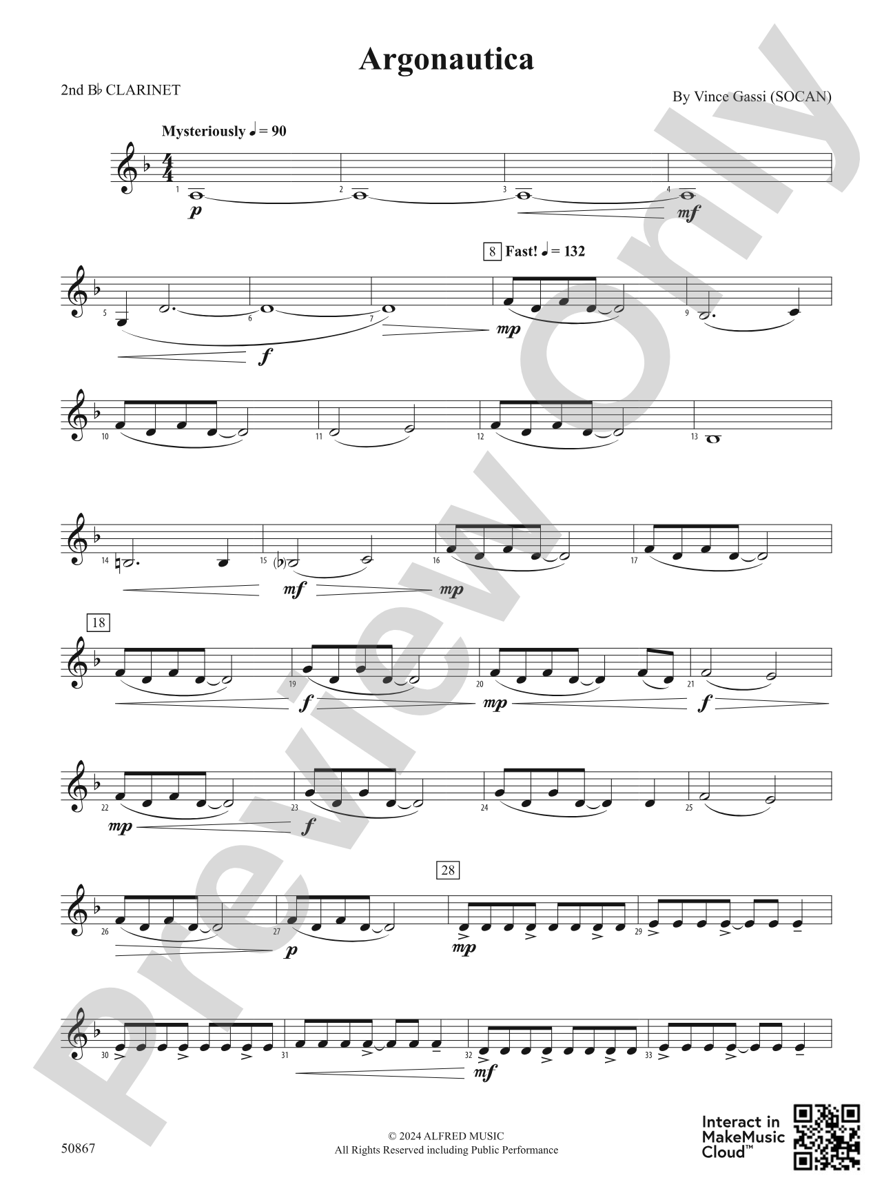 Argonautica: 2nd B-flat Clarinet