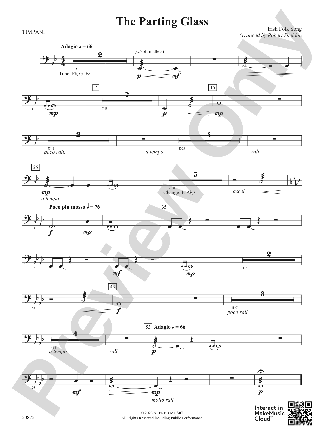 The Parting Glass: Timpani