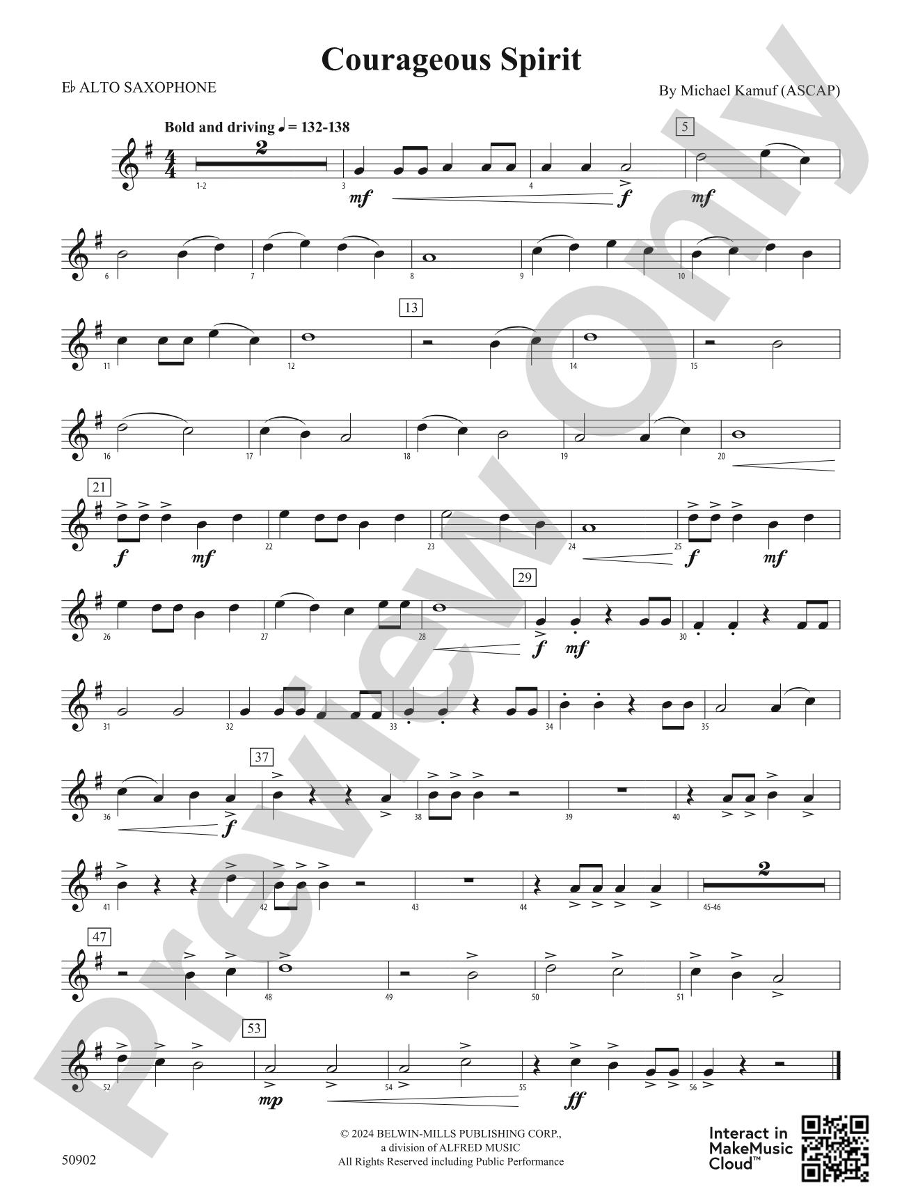 Courageous Spirit: E-flat Alto Saxophone