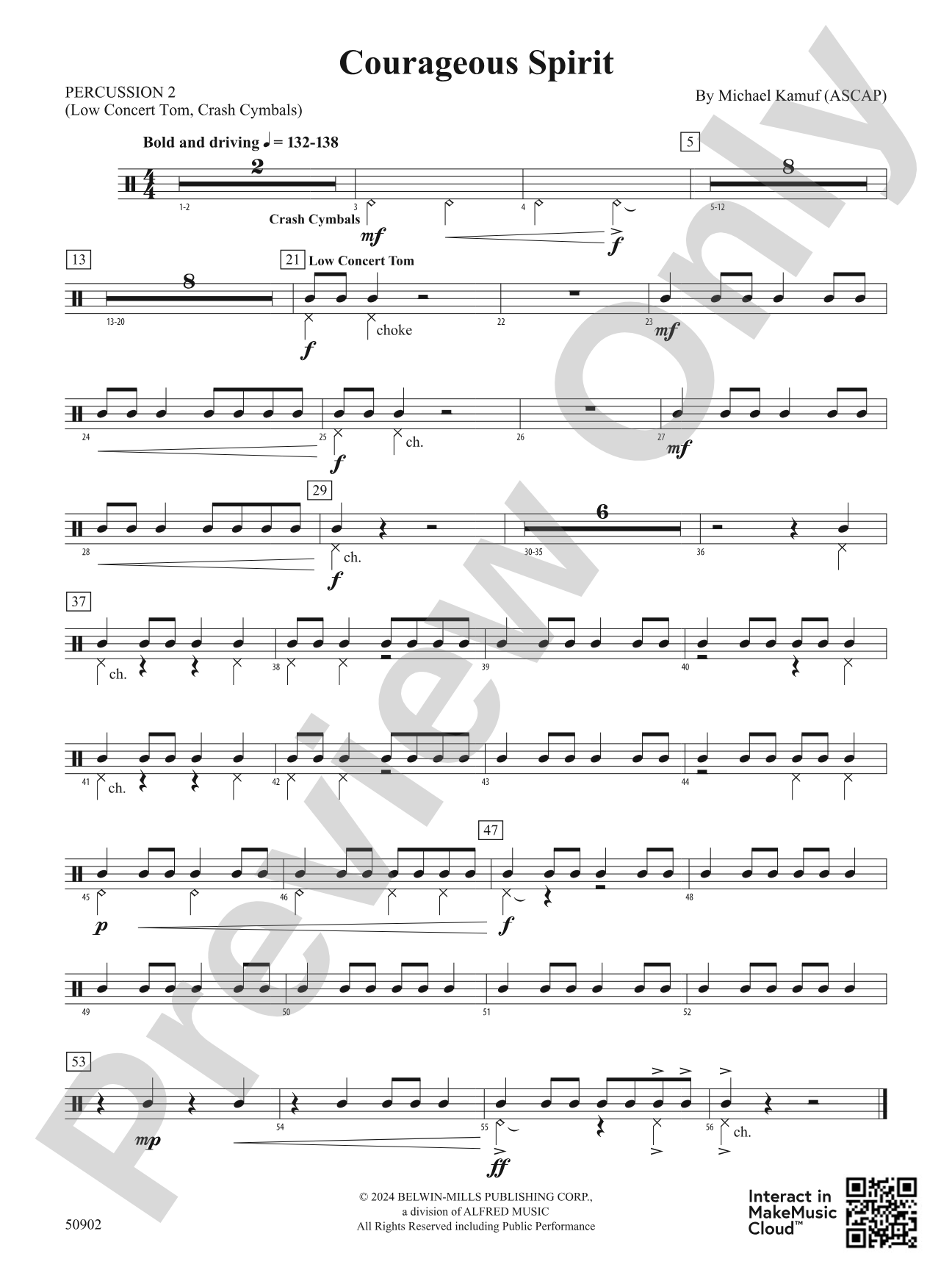 Courageous Spirit: 2nd Percussion