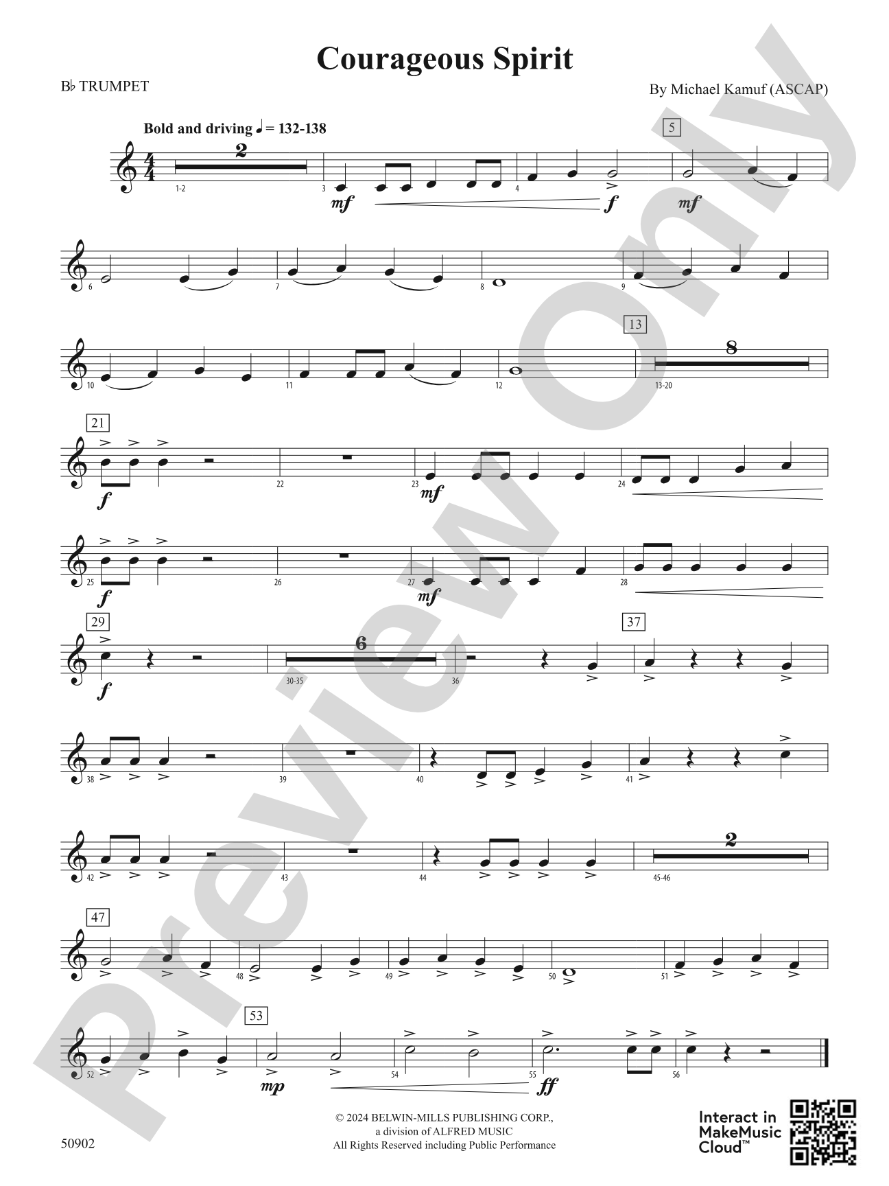 Courageous Spirit: 1st B-flat Trumpet