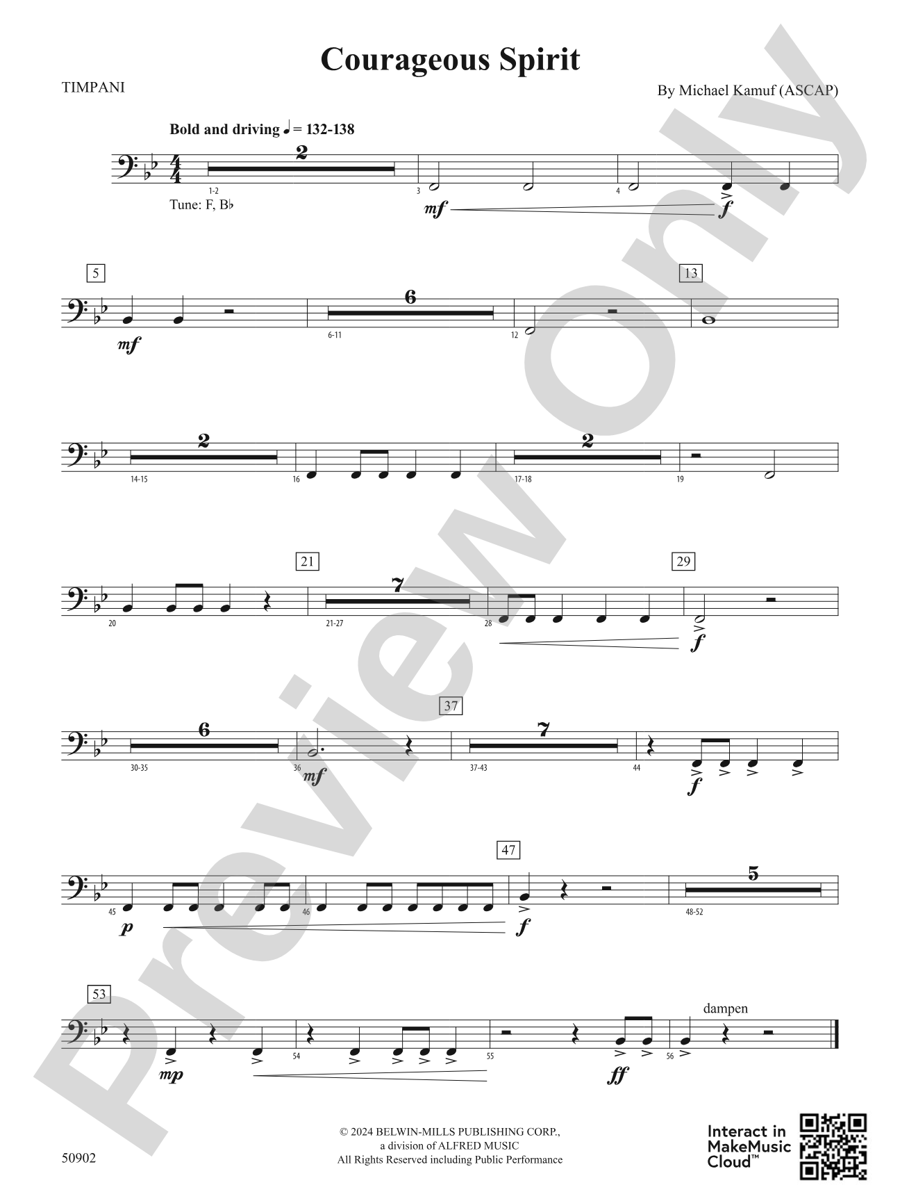 Courageous Spirit: Timpani