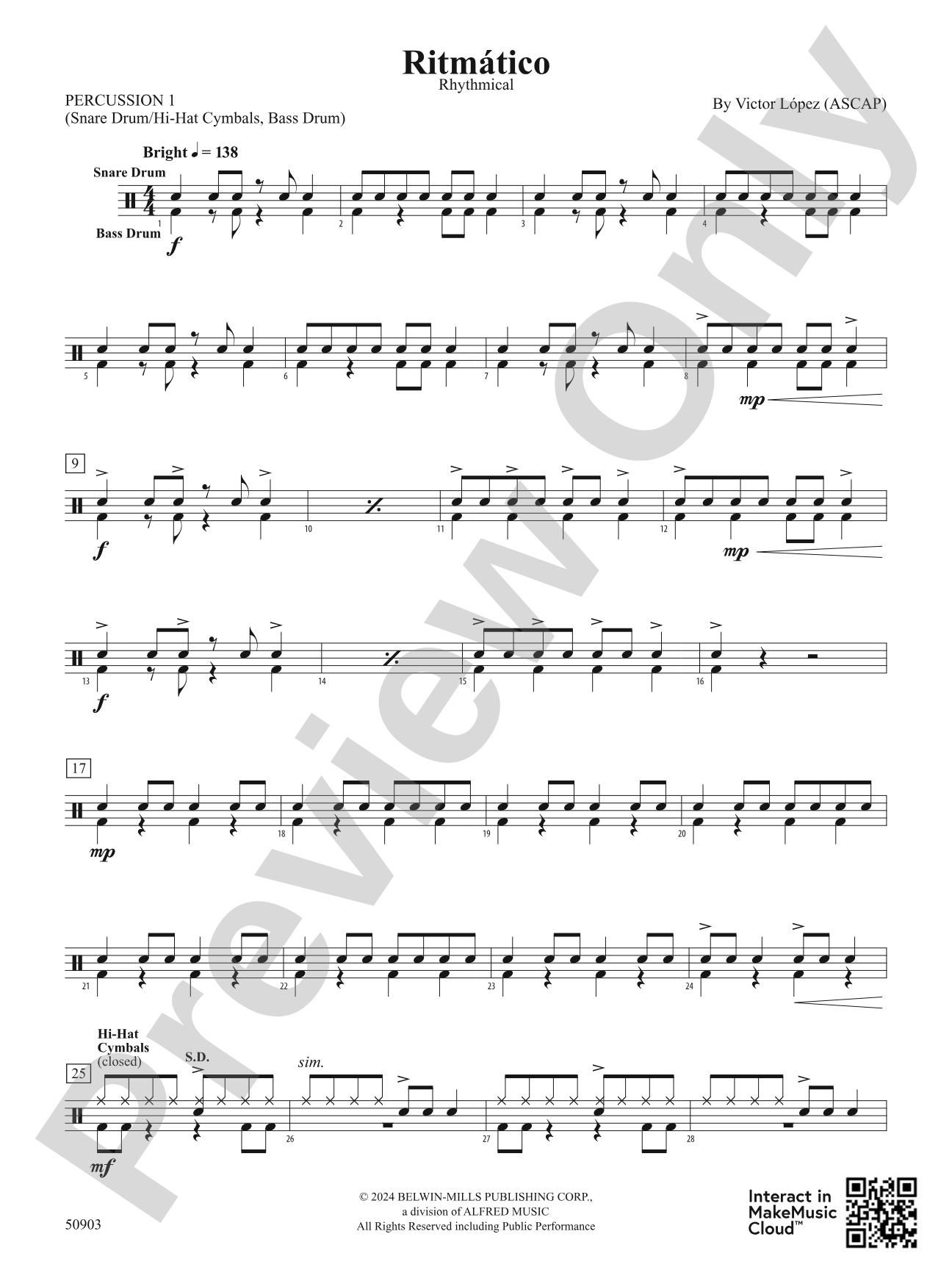 Ritmático: 1st Percussion