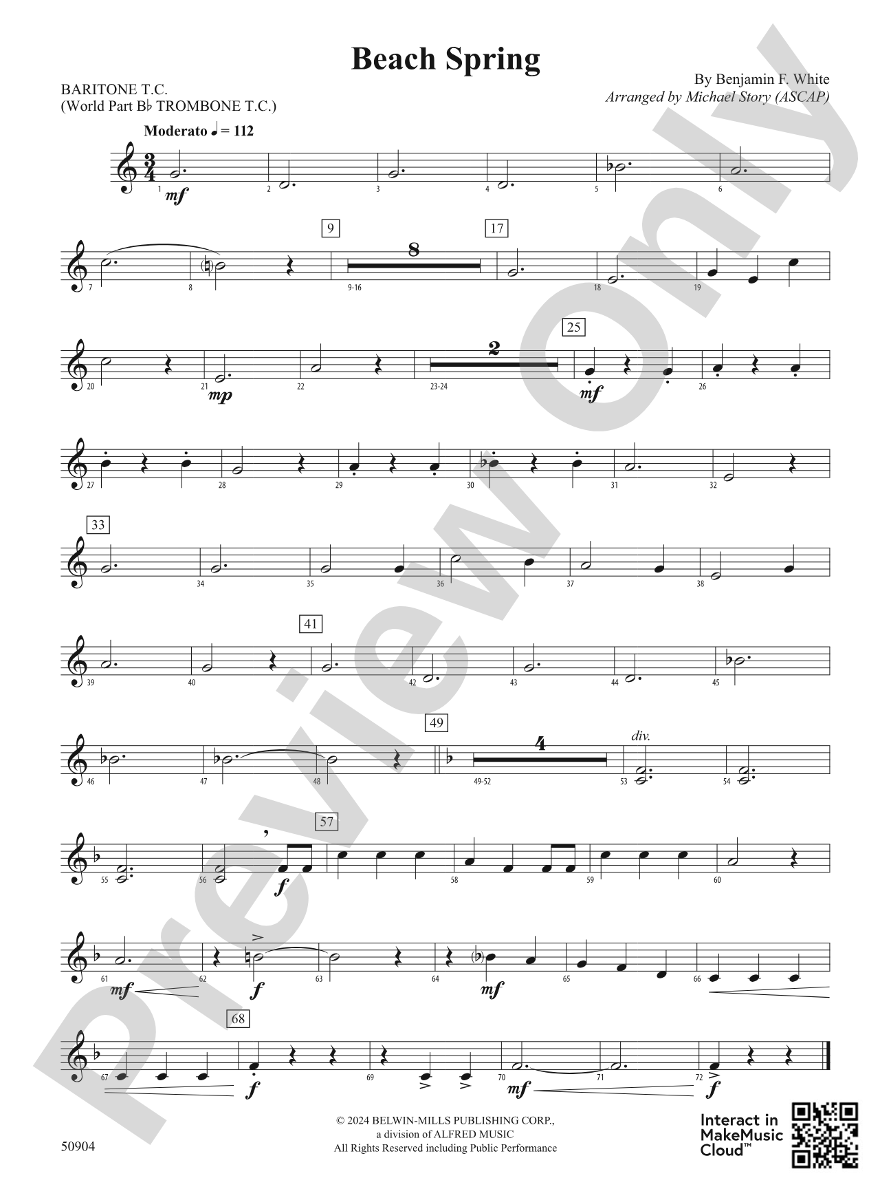 Beach Spring: Baritone T.C.