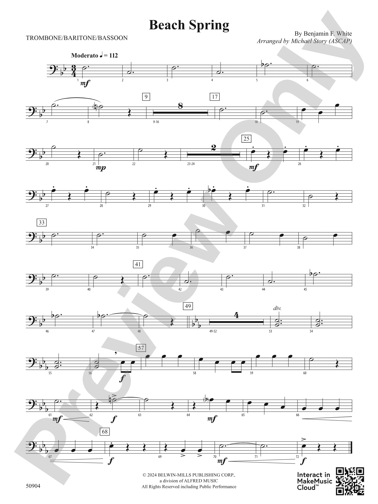 Beach Spring: 1st Trombone