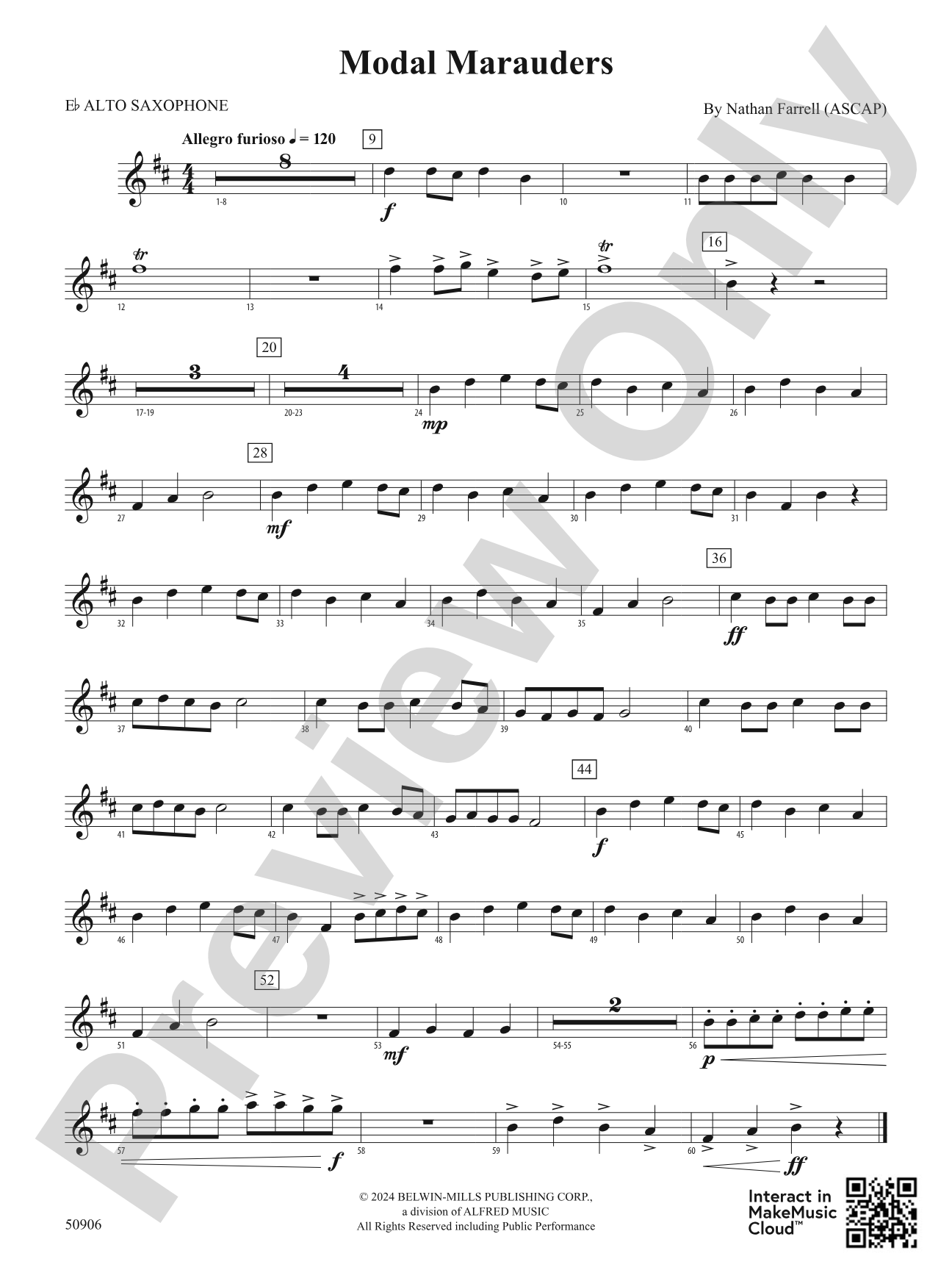 Modal Marauders: E-flat Alto Saxophone