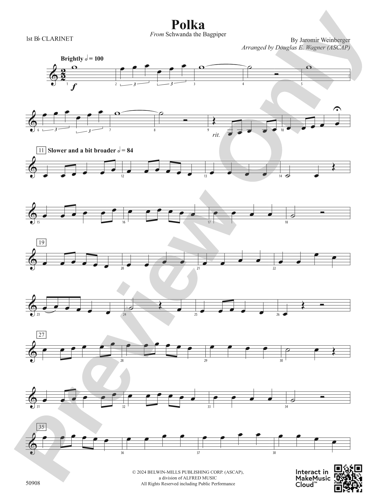 Polka: 1st B-flat Clarinet