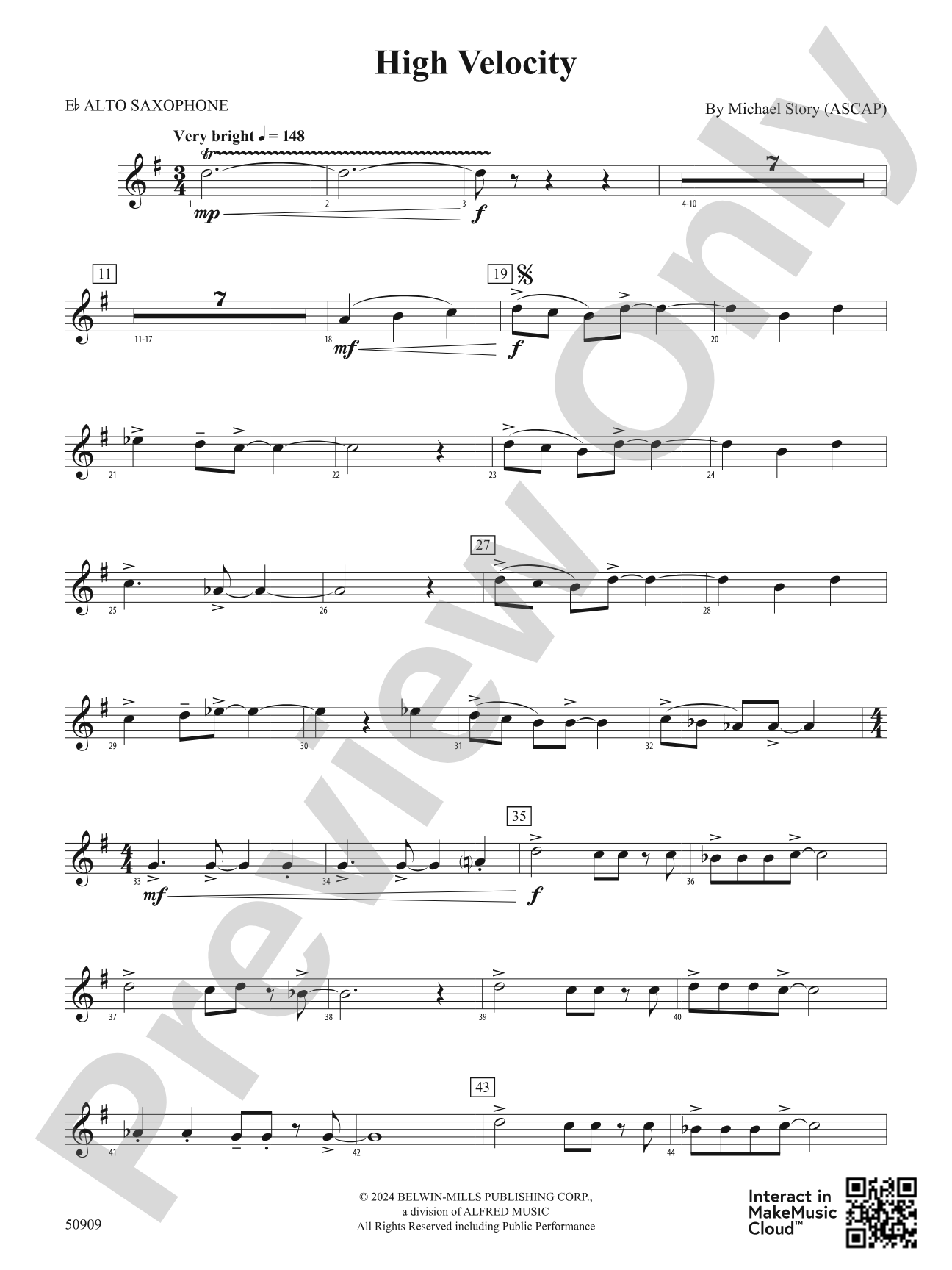 High Velocity: E-flat Alto Saxophone