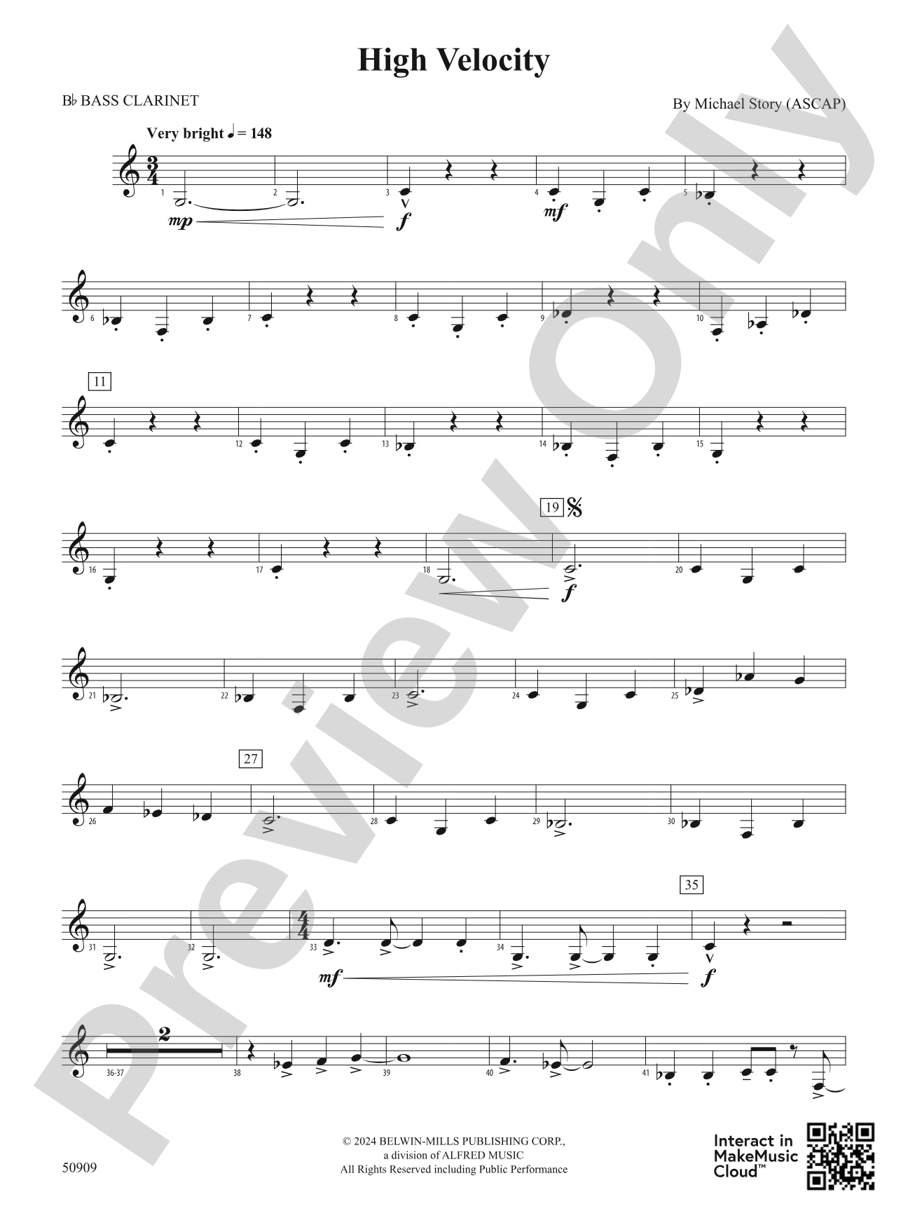 High Velocity: B-flat Bass Clarinet
