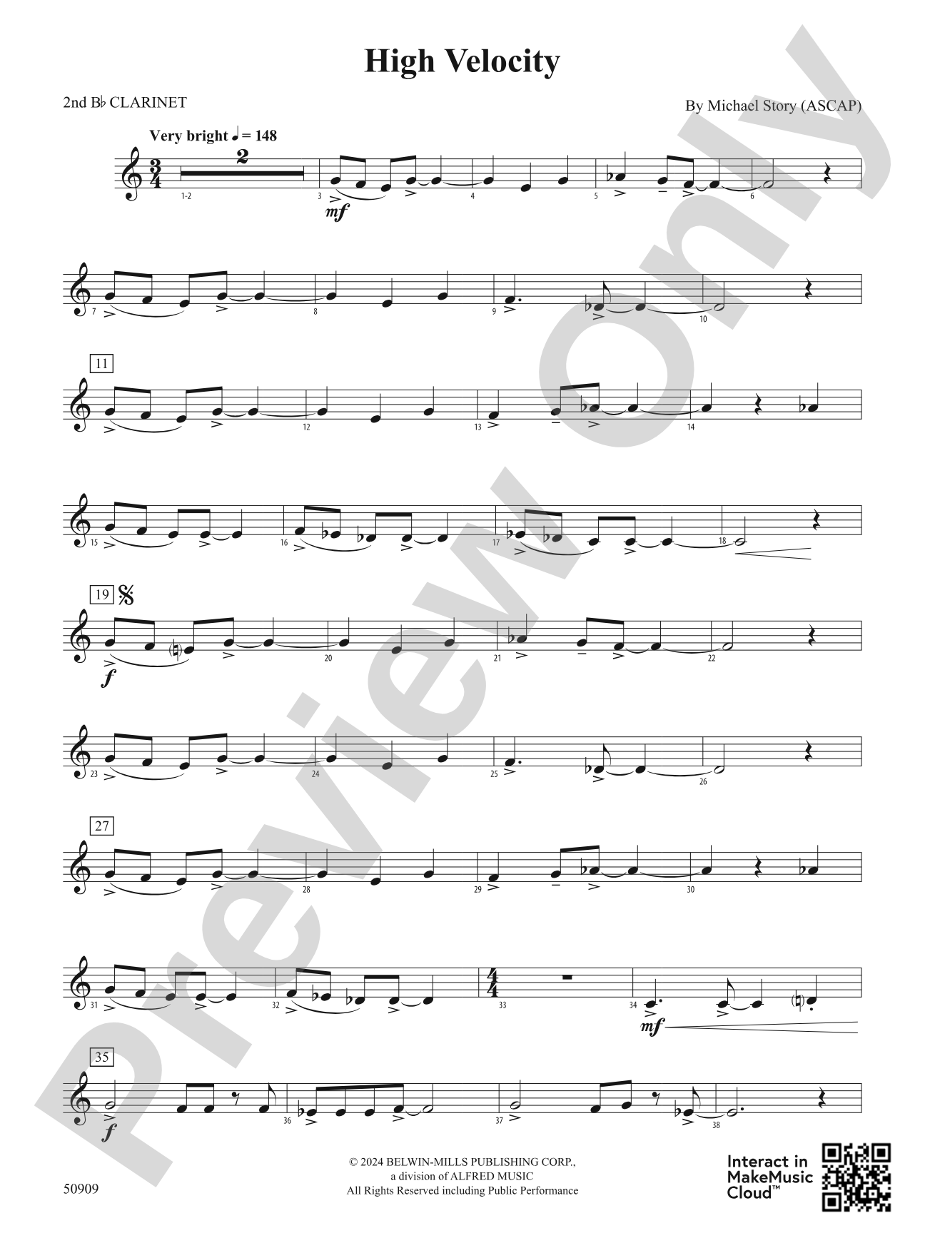 High Velocity: 2nd B-flat Clarinet