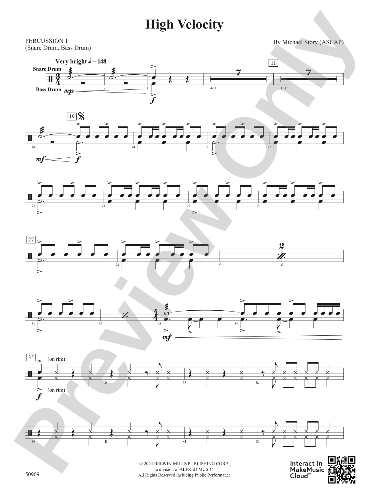 High Velocity: 1st Percussion