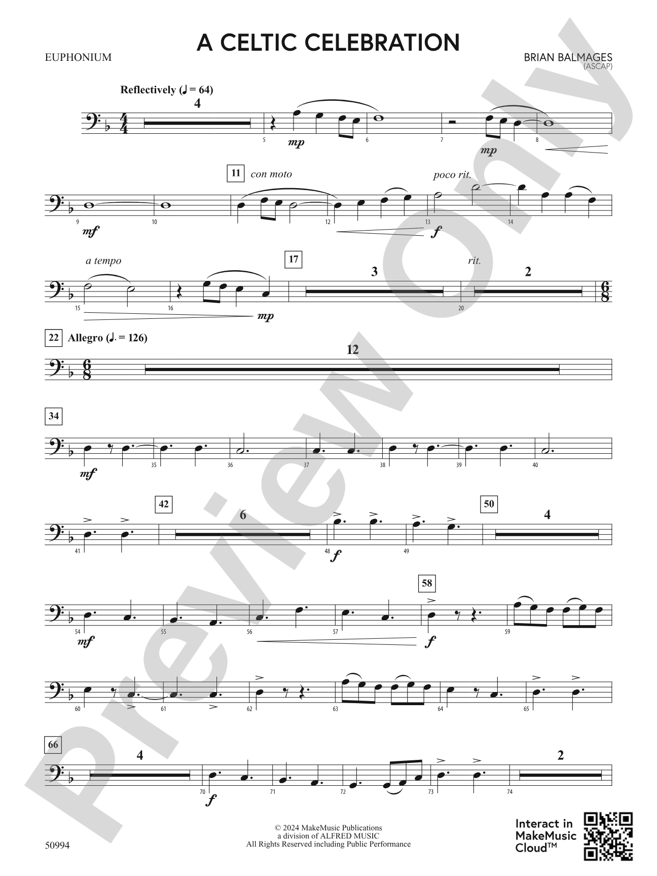 A Celtic Celebration: Baritone B.C.