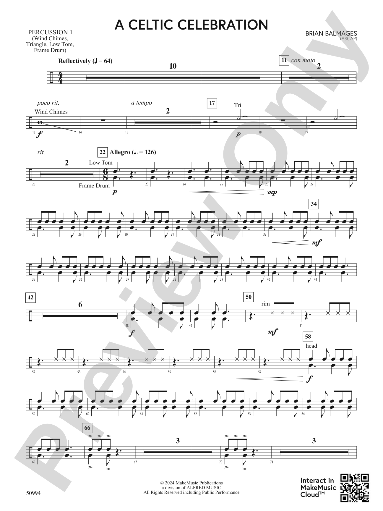 A Celtic Celebration: 1st Percussion