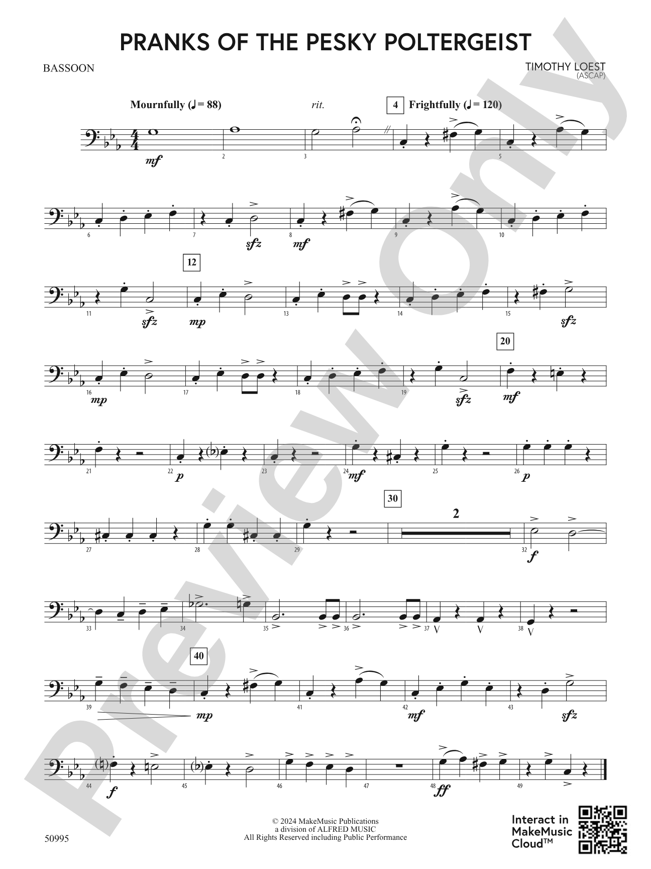 Pranks of the Pesky Poltergeist: Bassoon