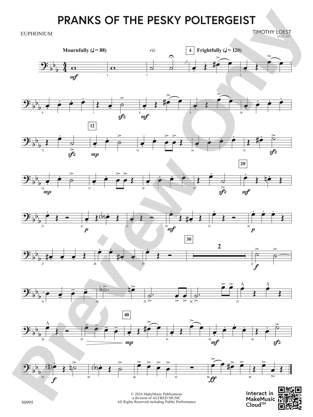 Pranks of the Pesky Poltergeist: Baritone B.C.
