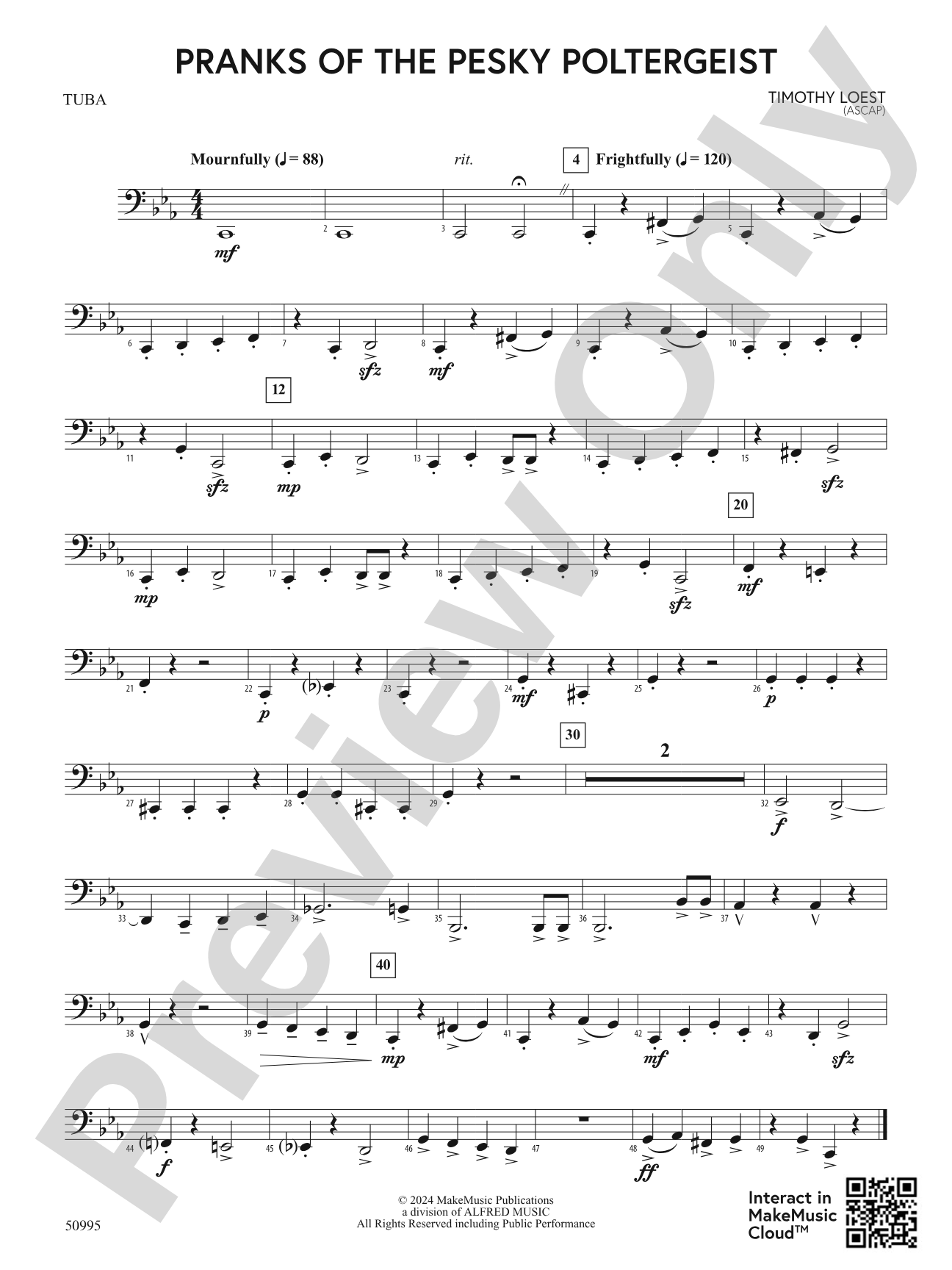 Pranks of the Pesky Poltergeist: Tuba