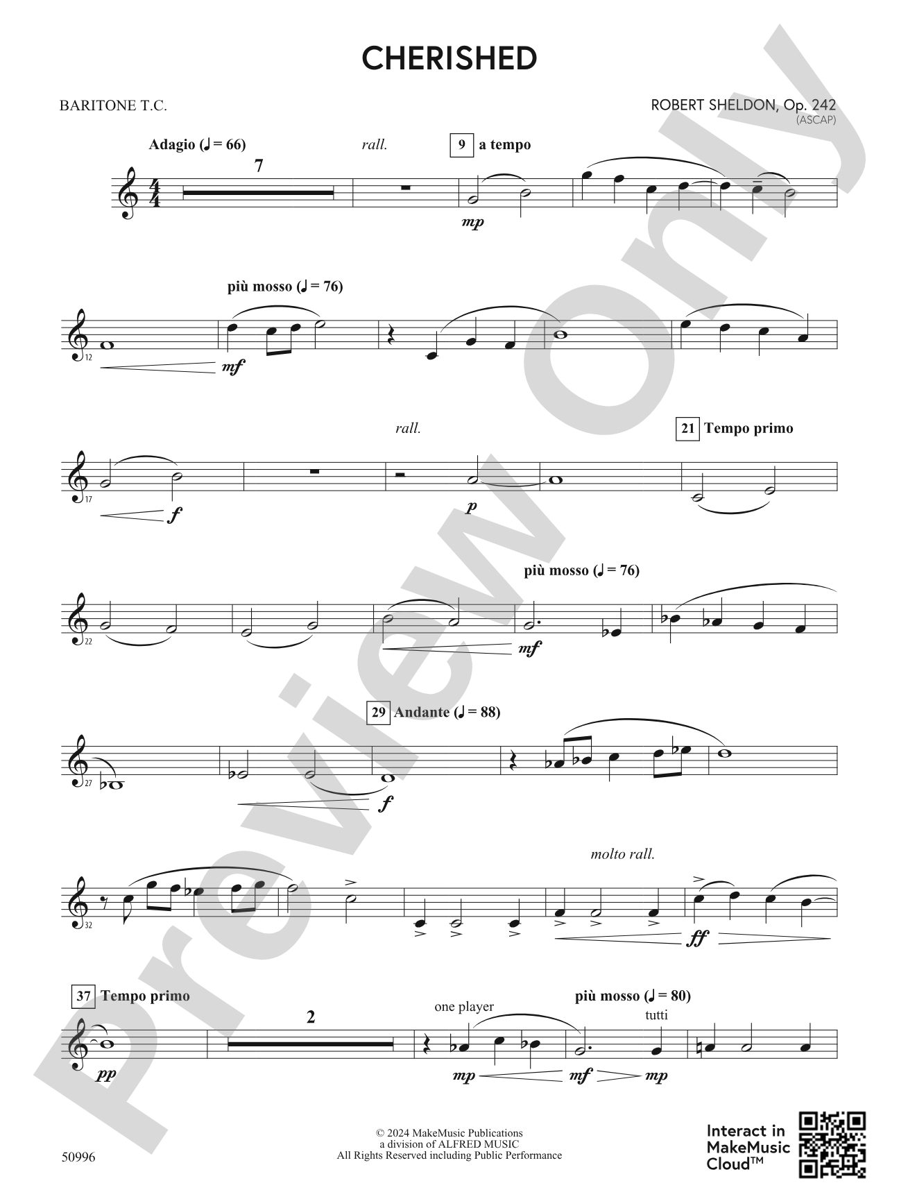 Cherished: Baritone T.C.