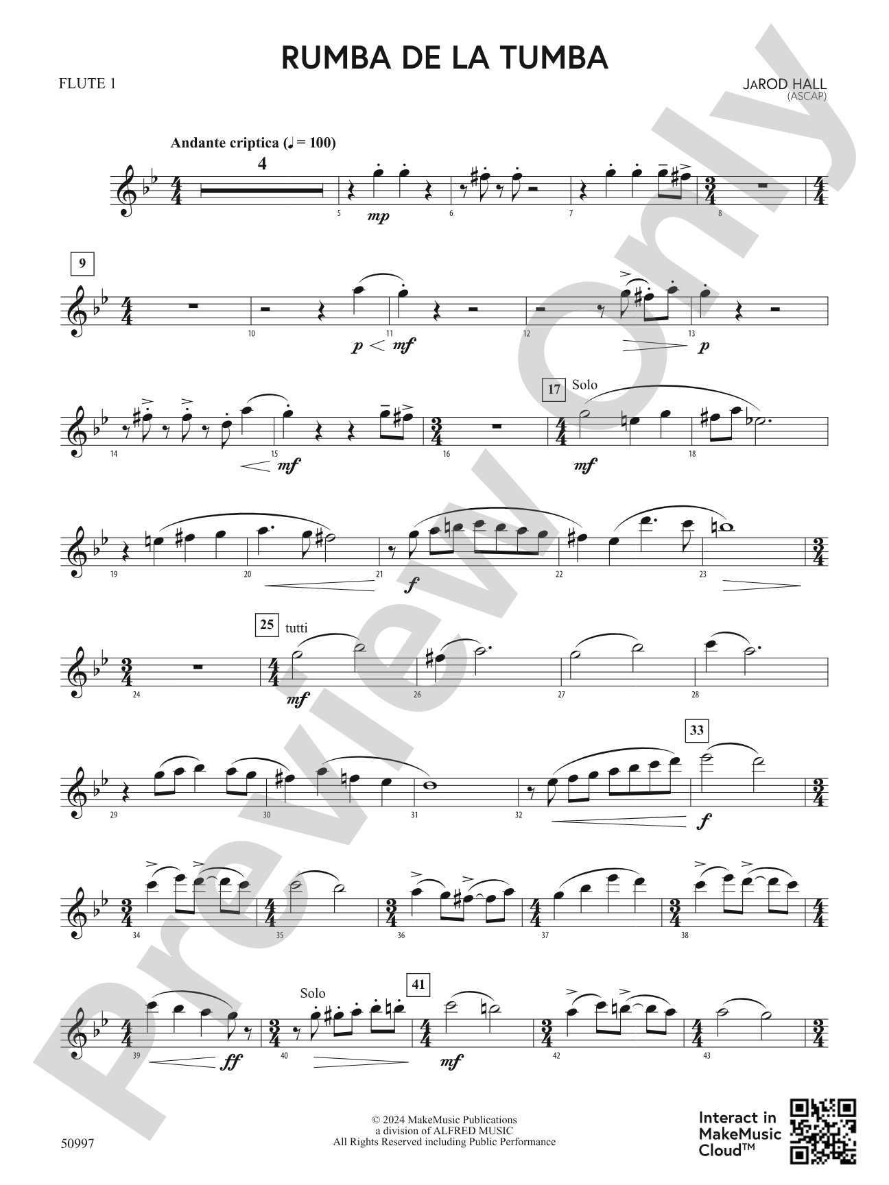 Rumba de la Tumba: Flute