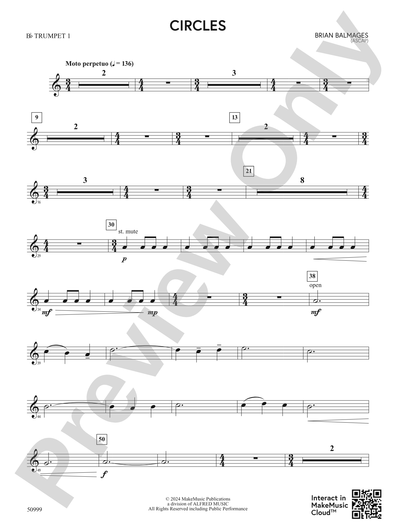 Circles: 1st B-flat Trumpet