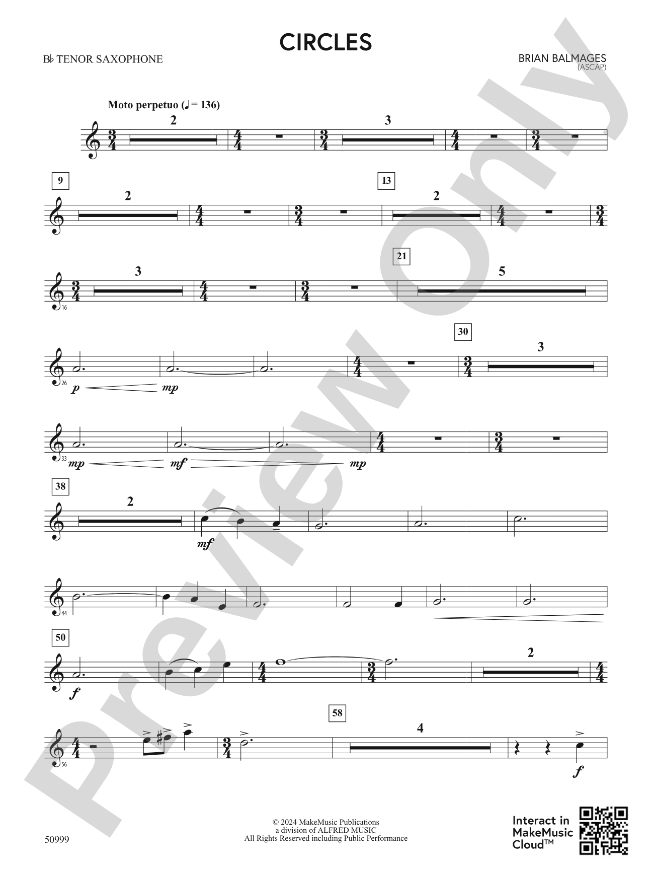 Circles: B-flat Tenor Saxophone