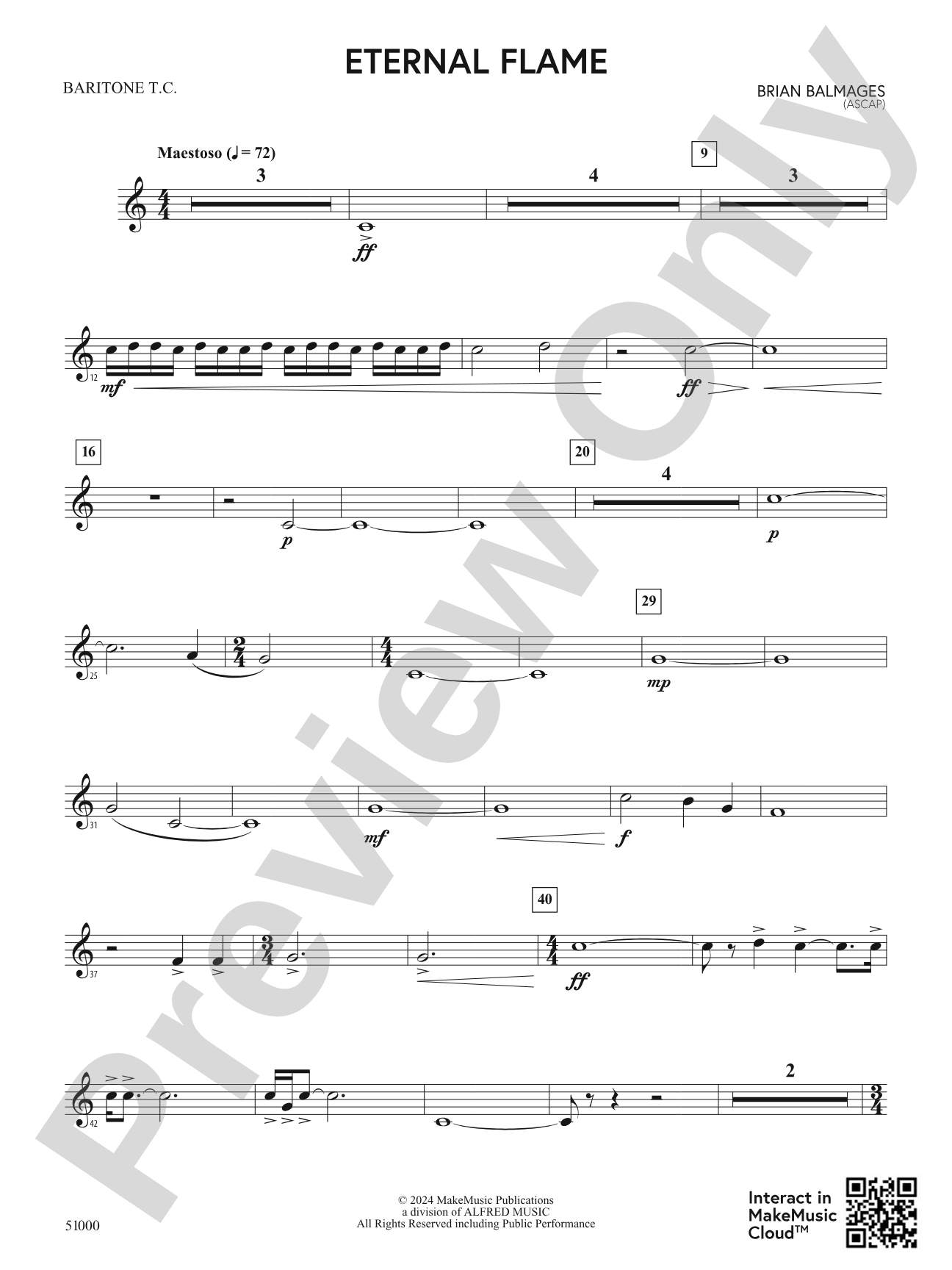 Eternal Flame: Baritone T.C.