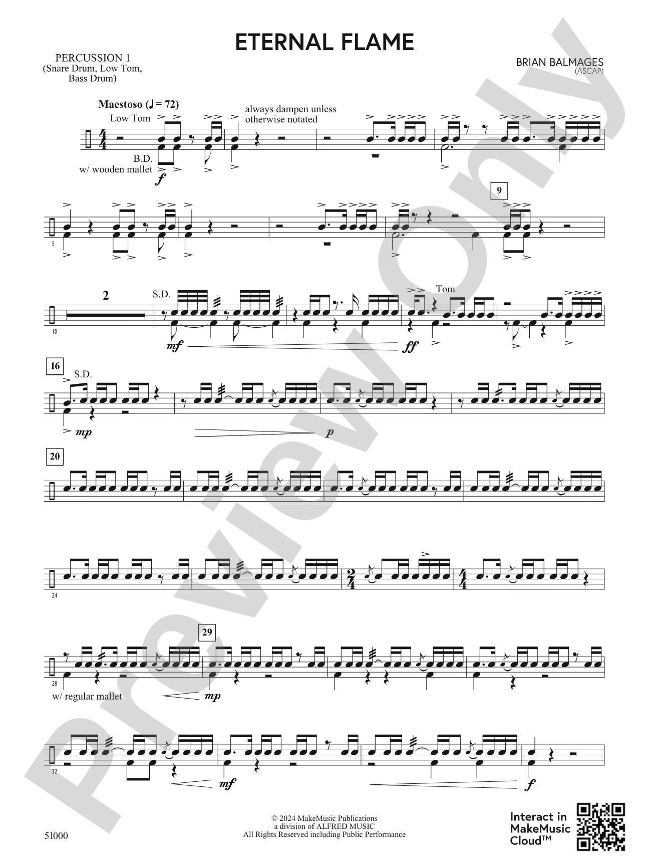 Eternal Flame: 1st Percussion