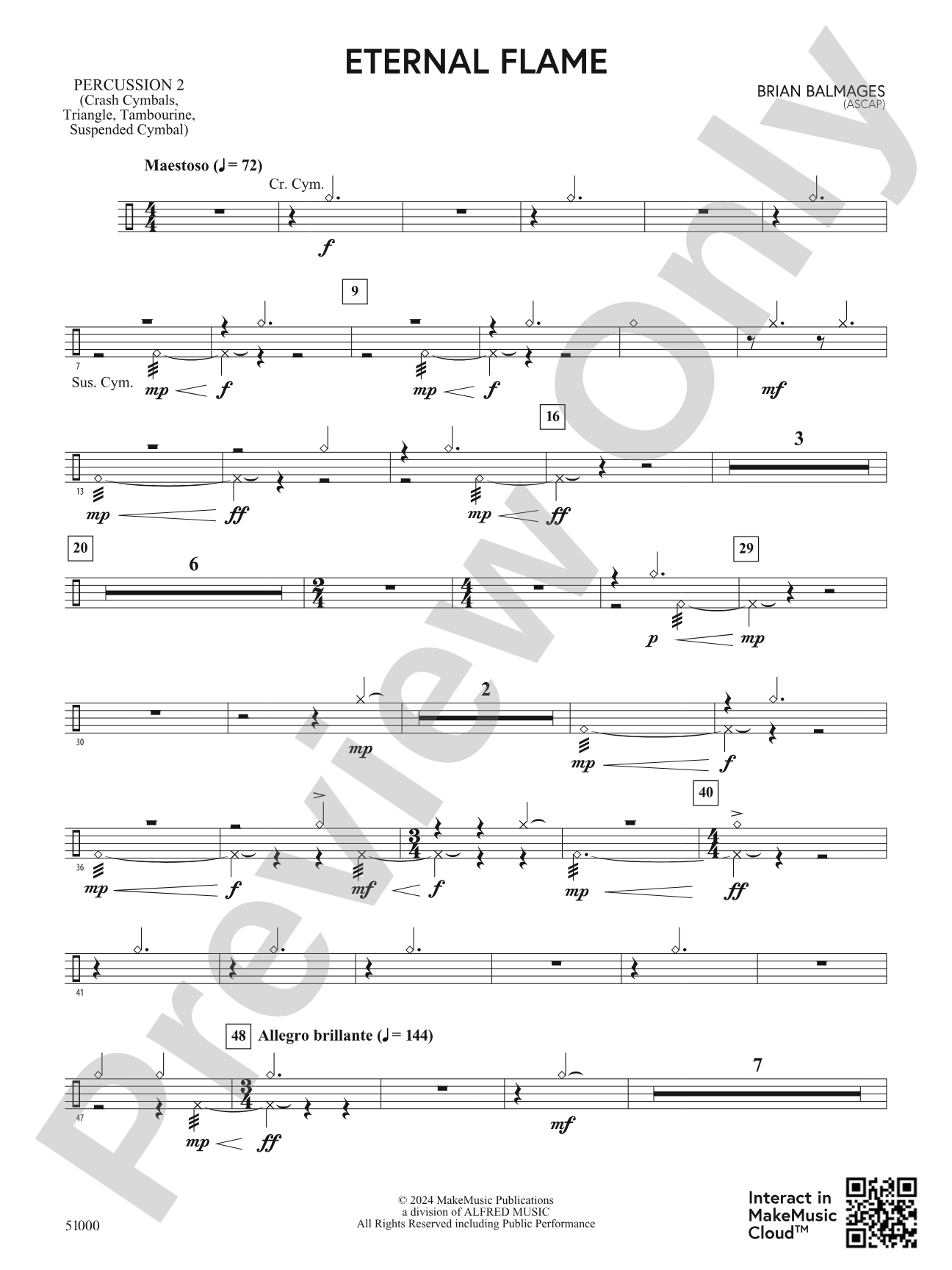Eternal Flame: 2nd Percussion
