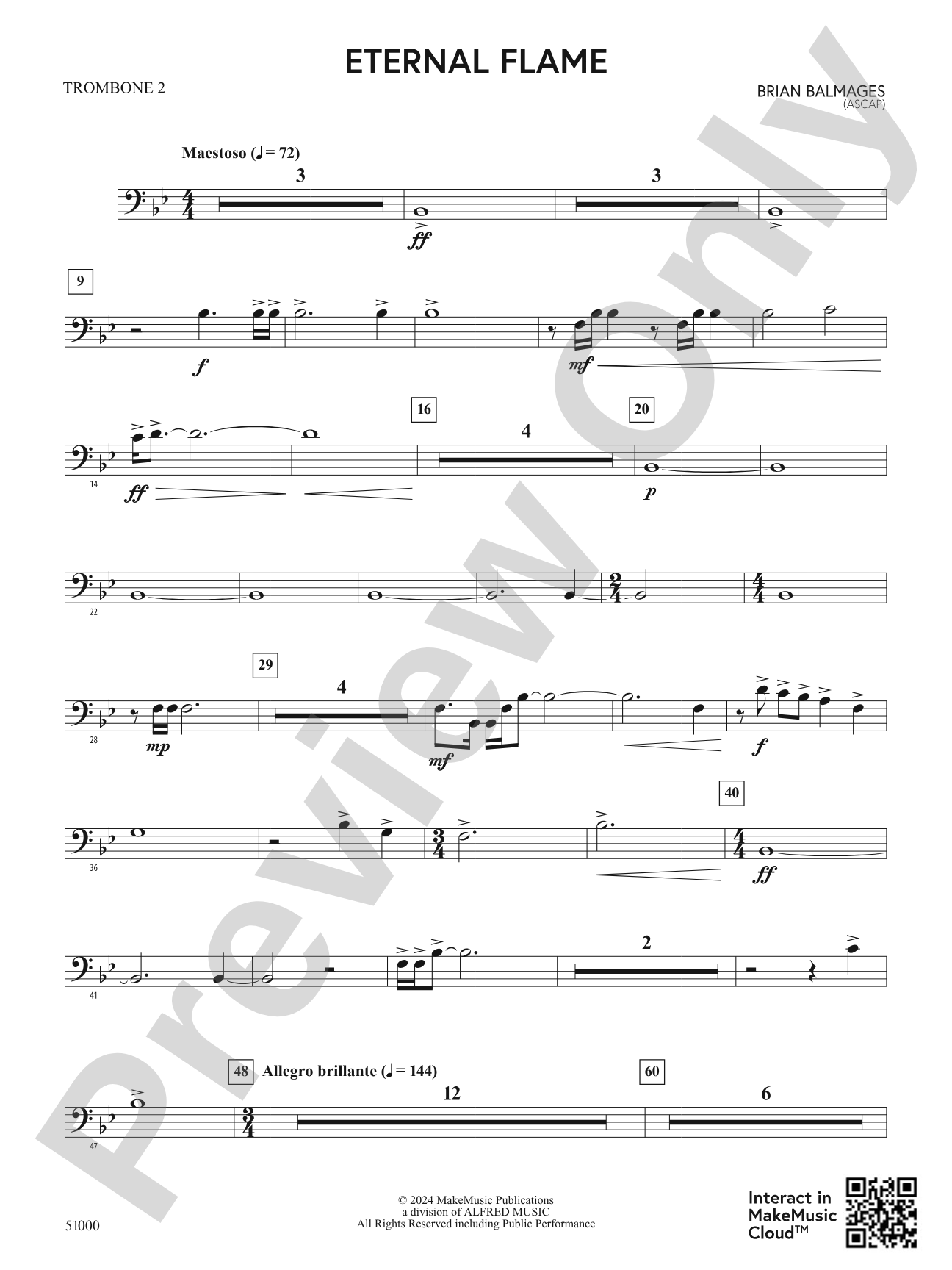 Eternal Flame: 2nd Trombone