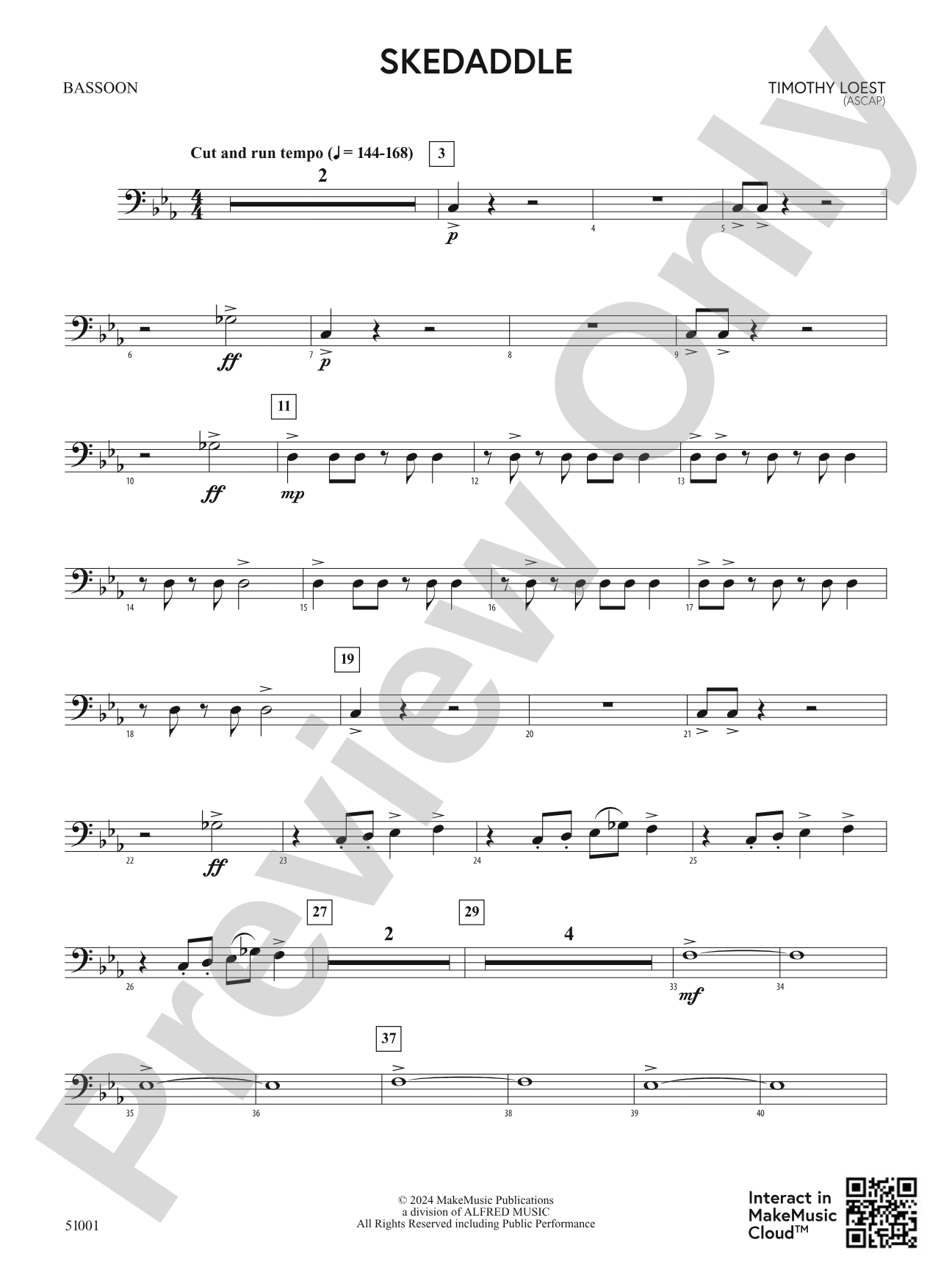Skedaddle: Bassoon