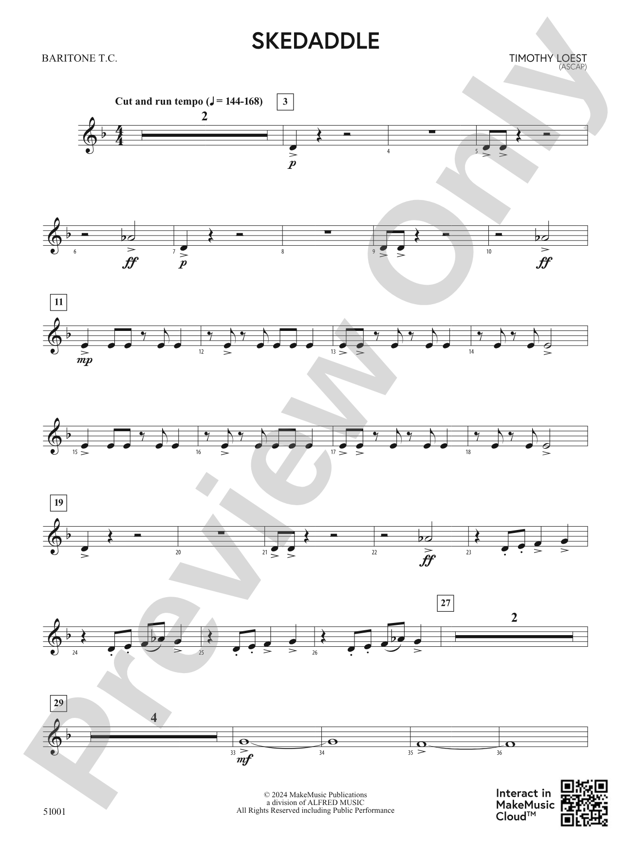 Skedaddle: Baritone T.C.